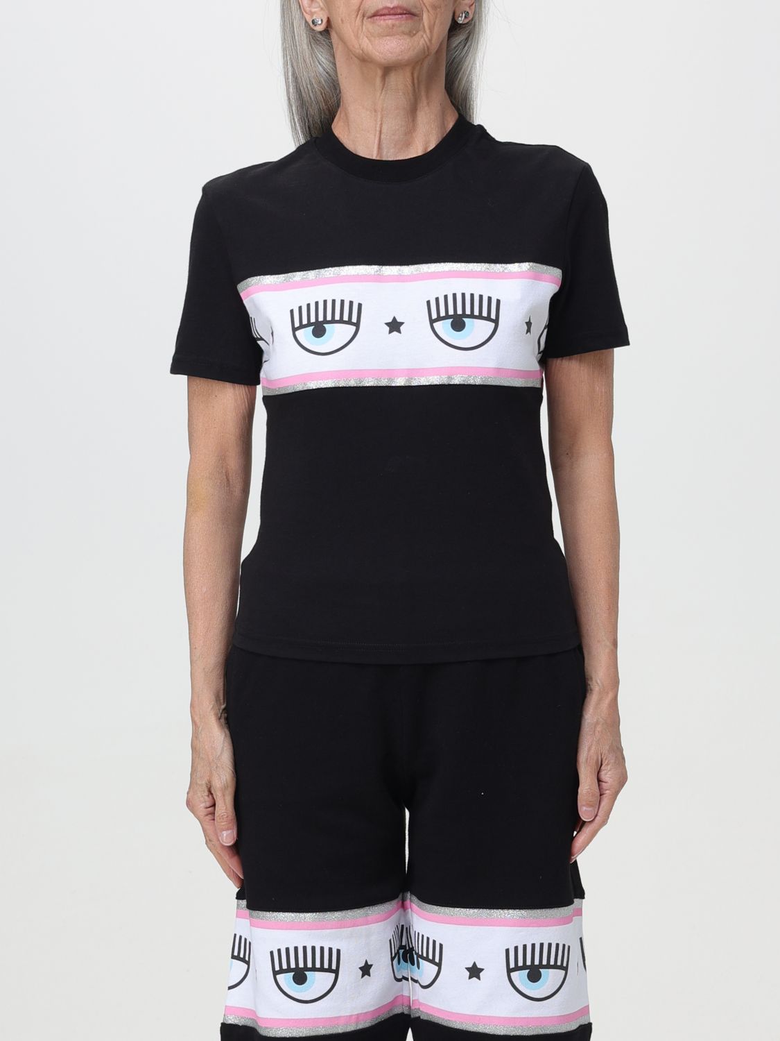 CHIARA FERRAGNI T-Shirt CHIARA FERRAGNI Woman colour Black