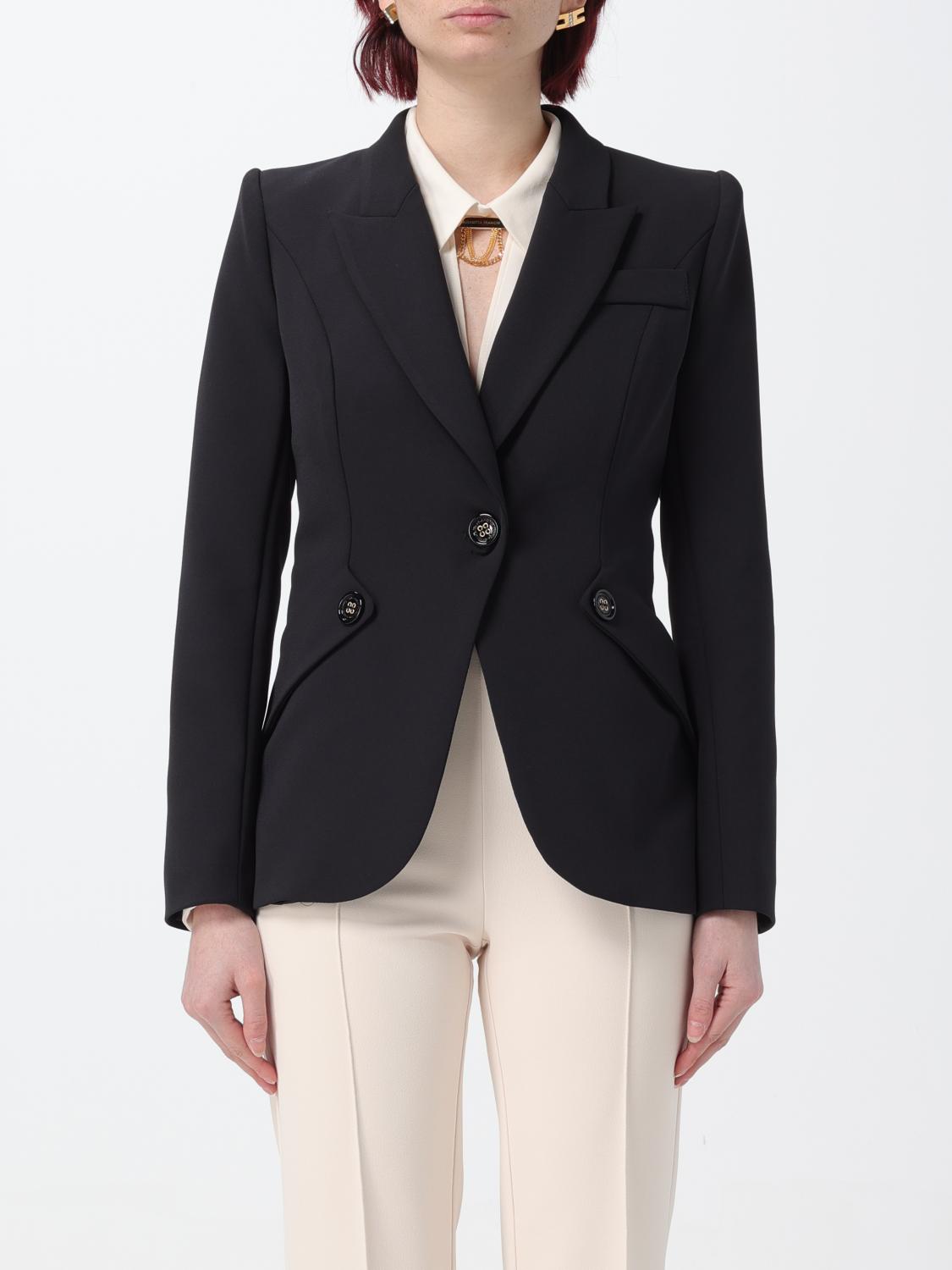 Elisabetta Franchi Blazer ELISABETTA FRANCHI Woman colour Black