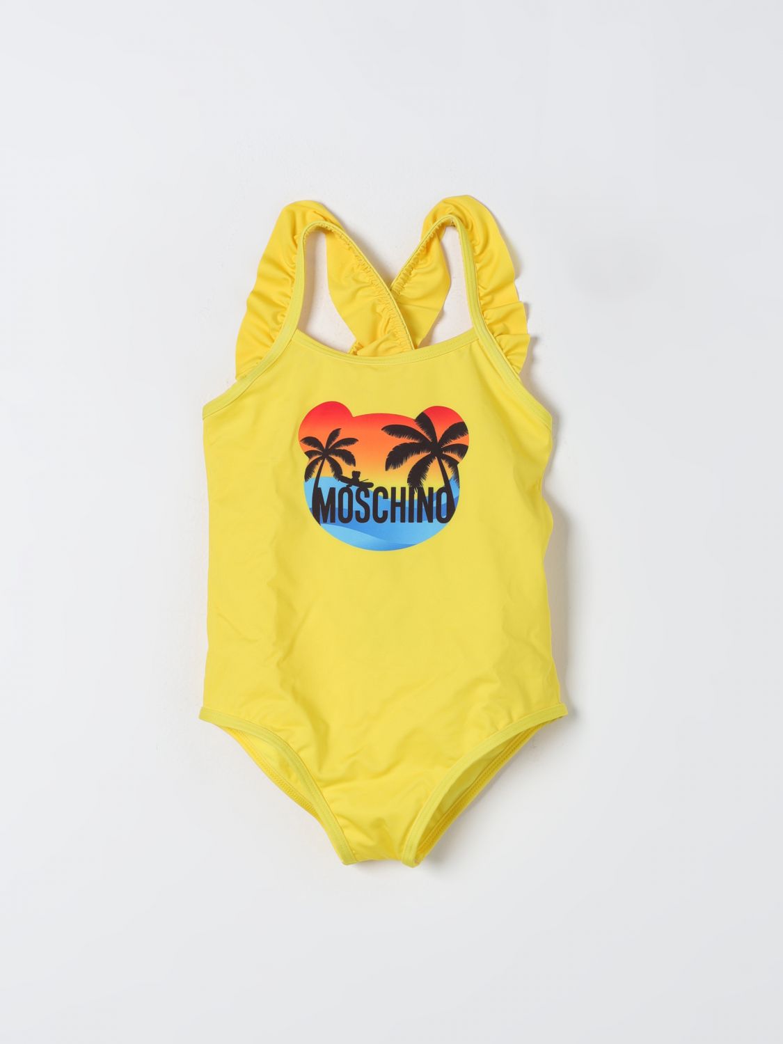  Swimsuit MOSCHINO KID Kids colour Yellow