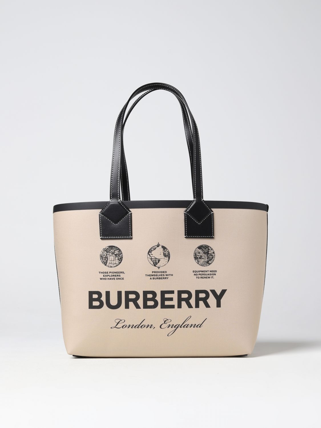 Burberry Tote Bags BURBERRY Woman colour Beige