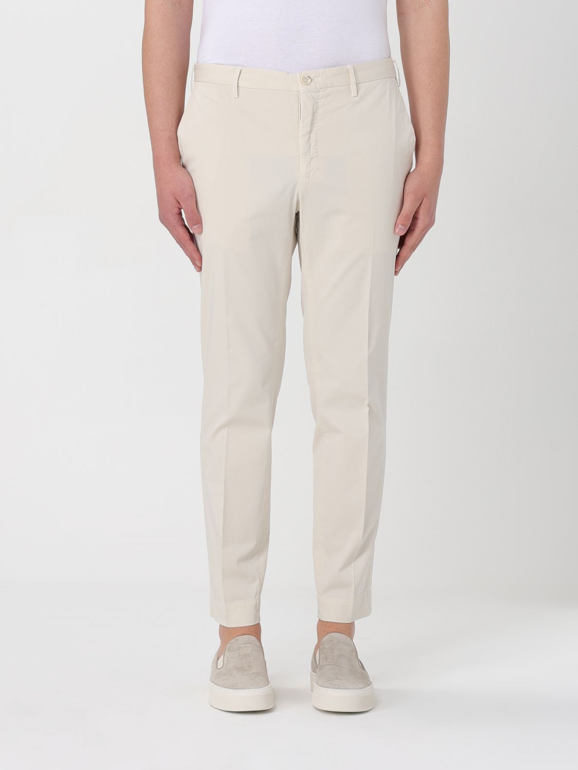 Incotex Trousers INCOTEX Men colour Cream