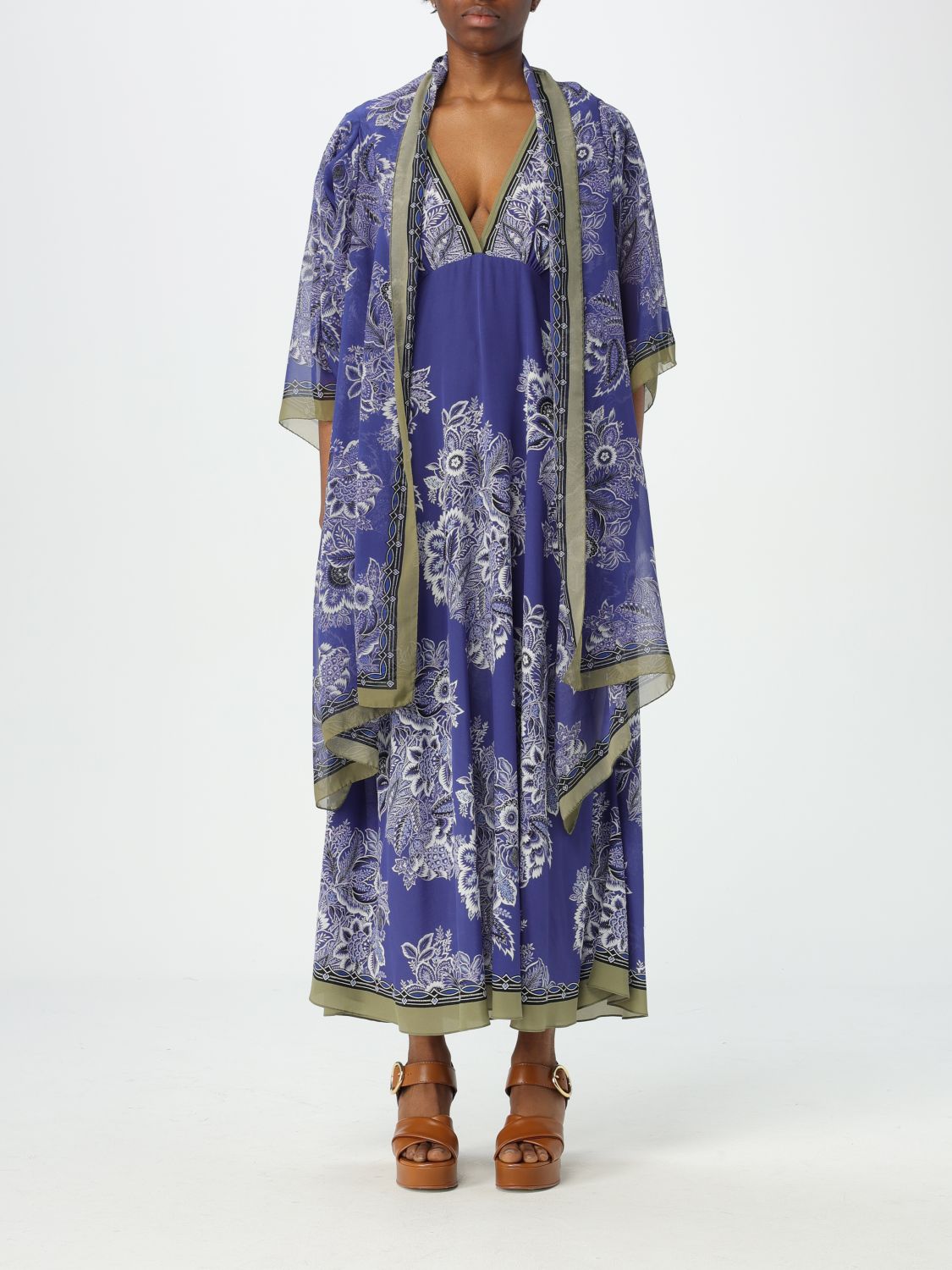 Etro Jacket ETRO Woman color Blue