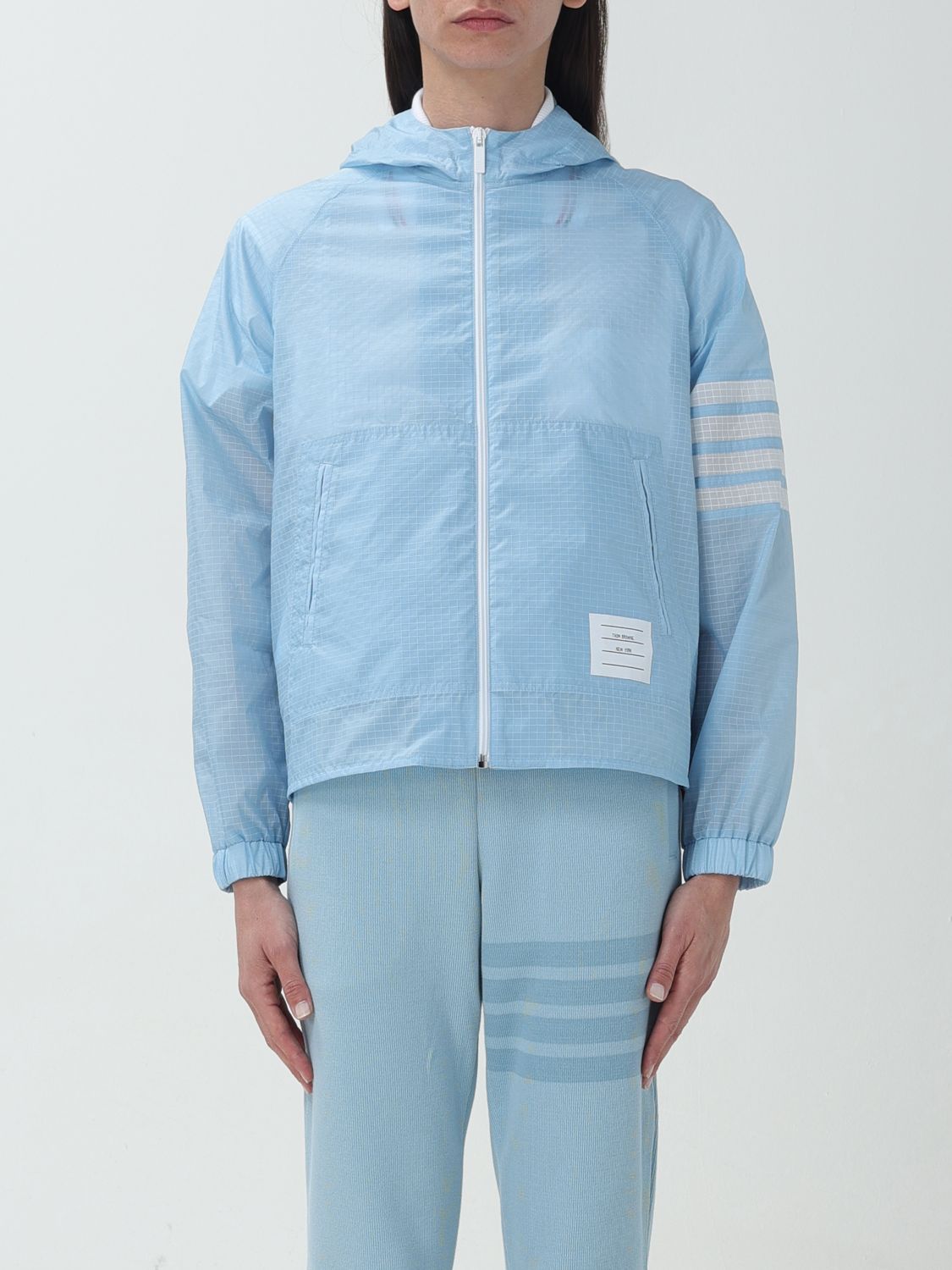 Thom Browne Jacket THOM BROWNE Woman colour Blue