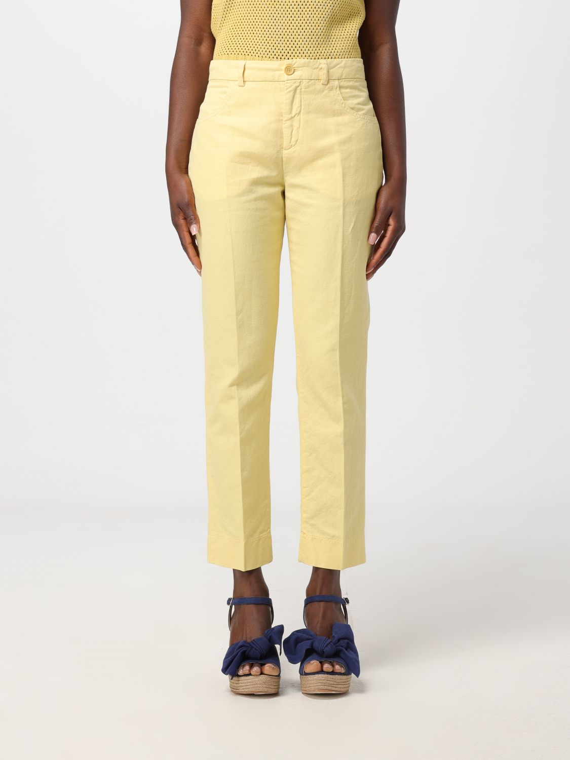 Aspesi Trousers ASPESI Woman colour Yellow
