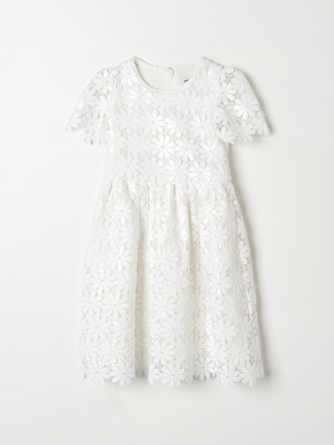 Self-Portrait Dress SELF-PORTRAIT Kids colour White