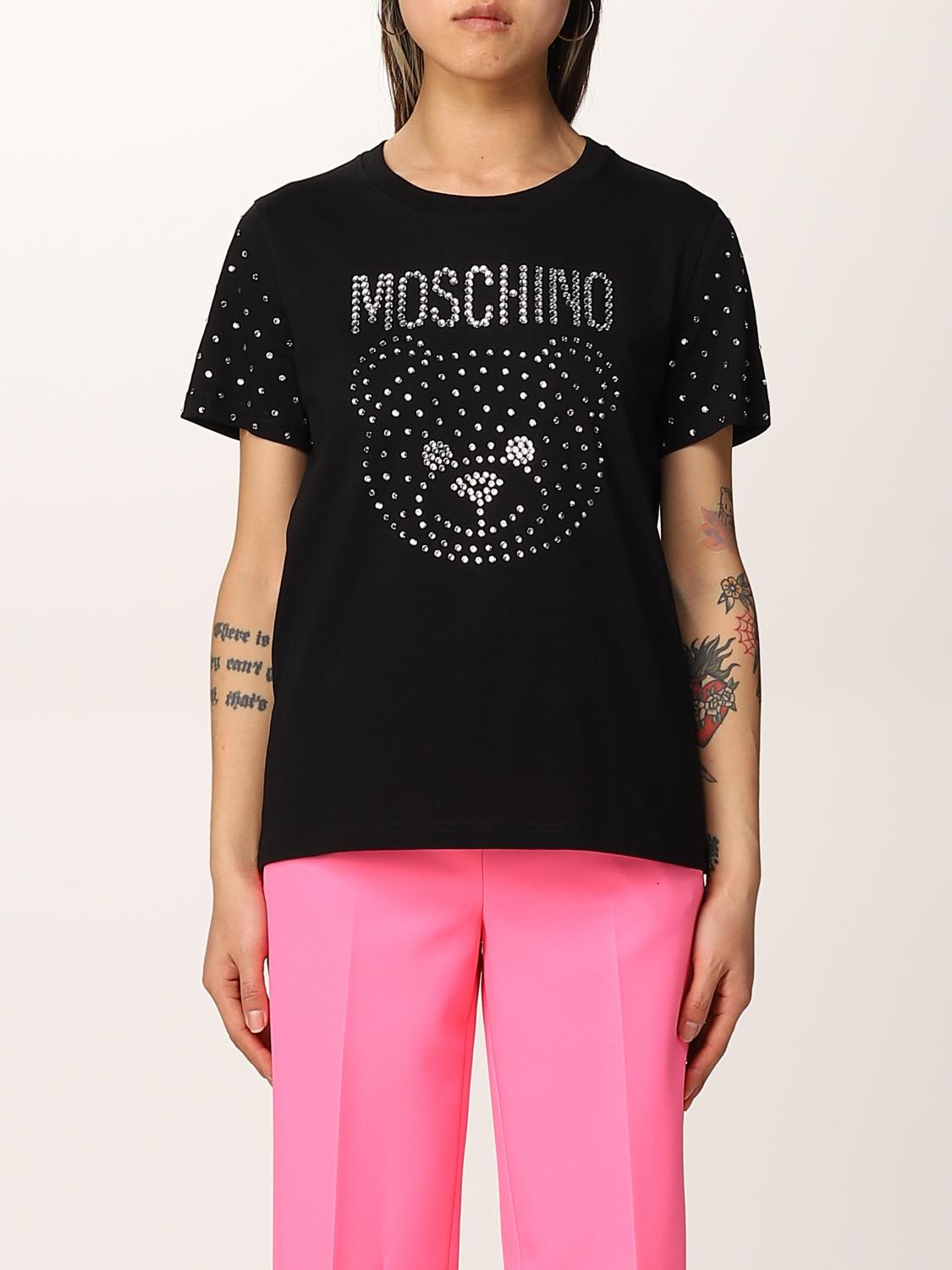 Moschino Couture Moschino Couture cotton Crystal Teddy t-shirt