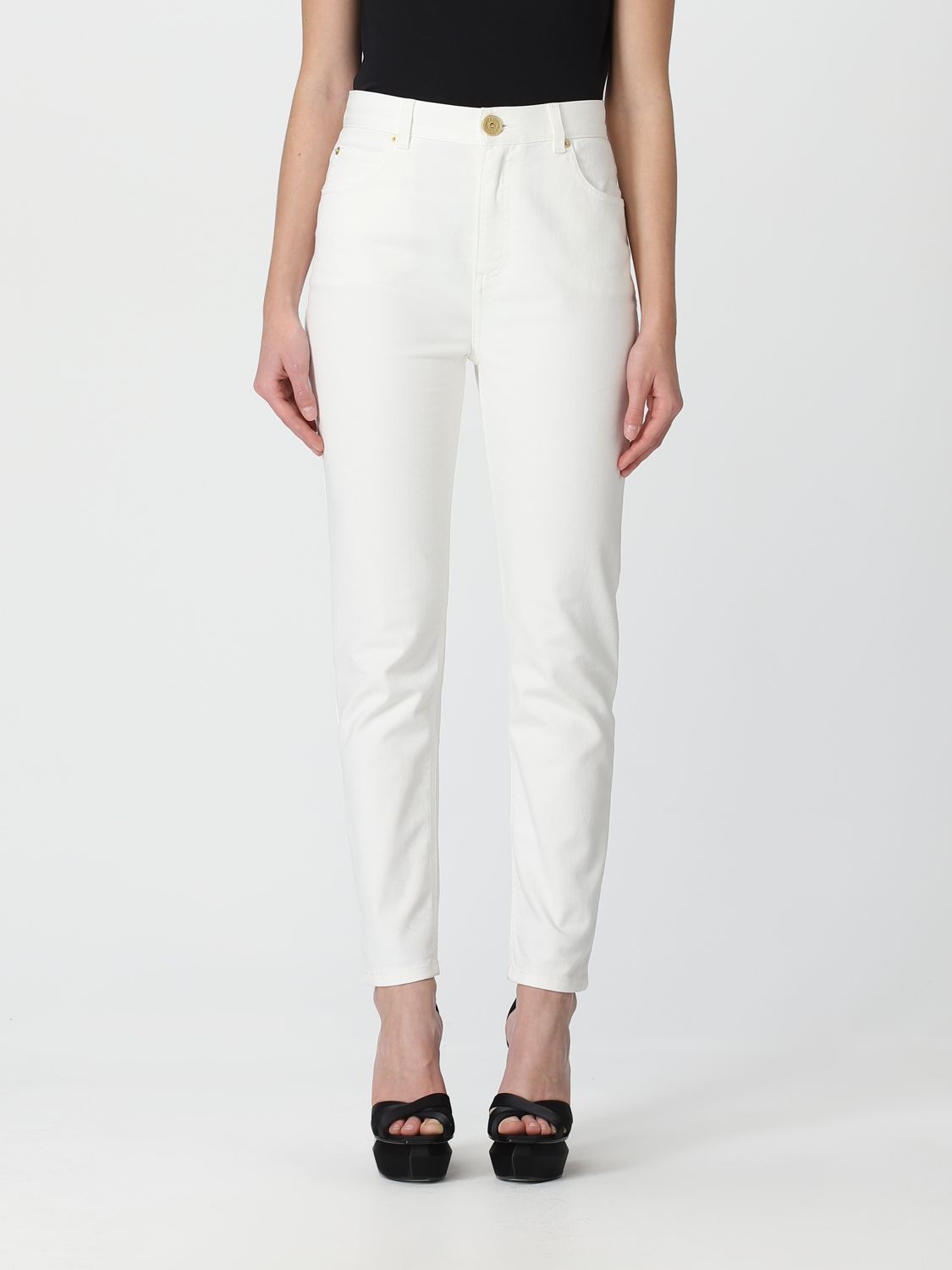 Balmain Jeans BALMAIN Woman colour White