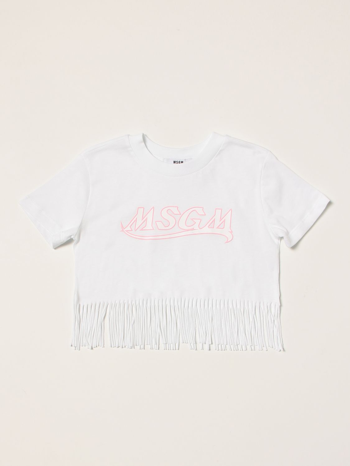 Msgm Kids Msgm Kids cropped t-shirt with logo