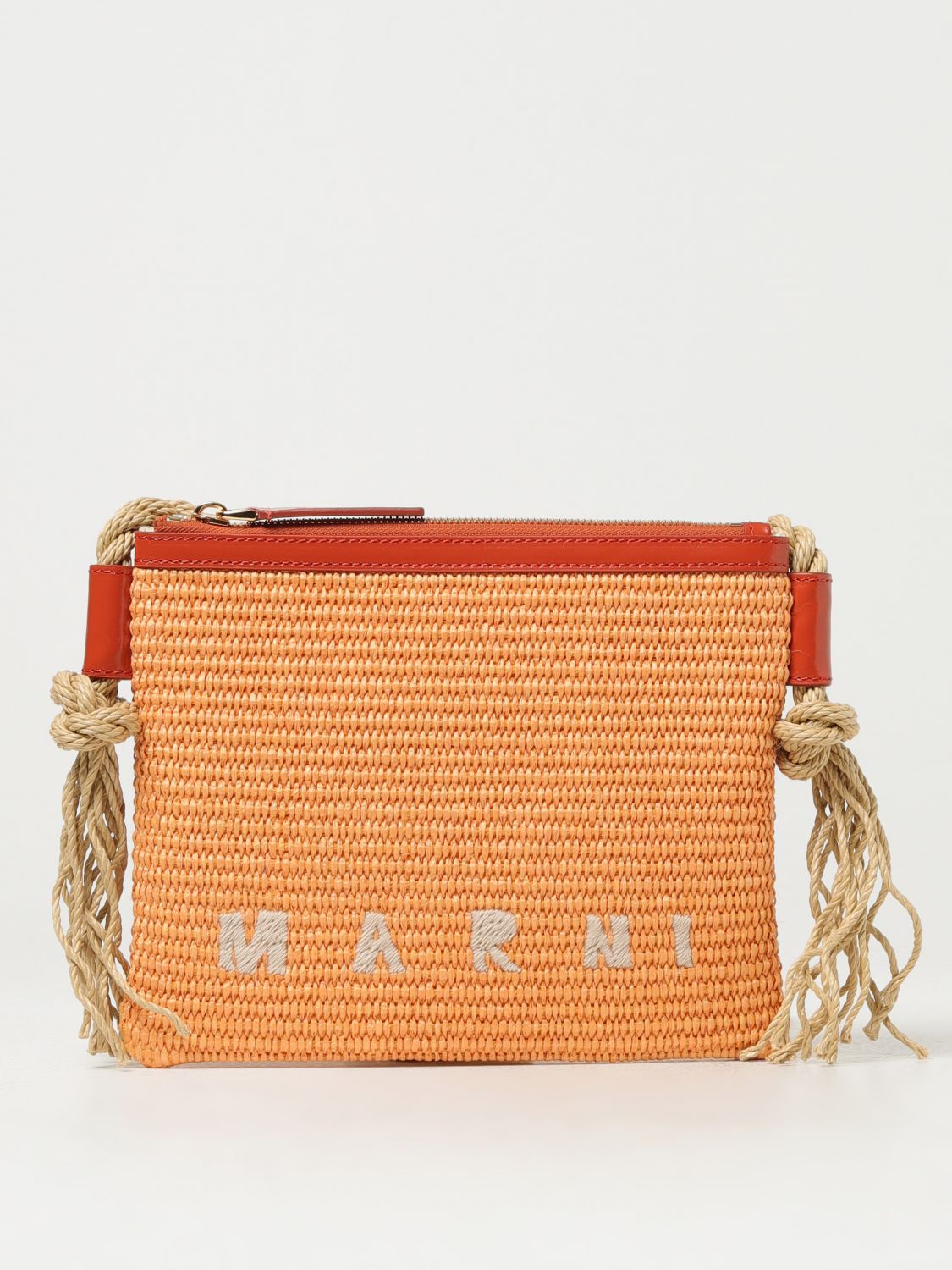 Marni Crossbody Bags MARNI Woman colour Orange