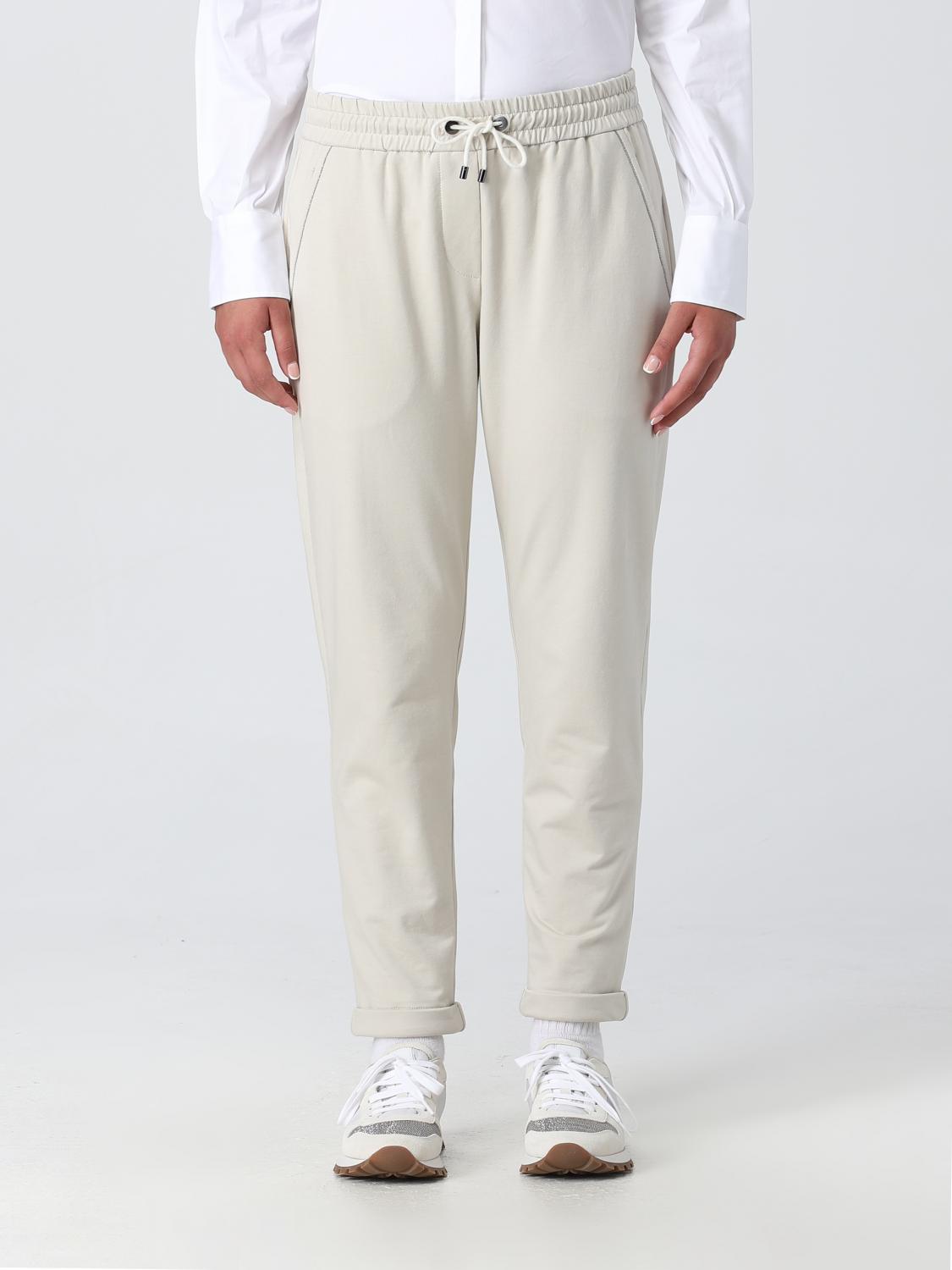 Brunello Cucinelli Trousers BRUNELLO CUCINELLI Woman colour Beige