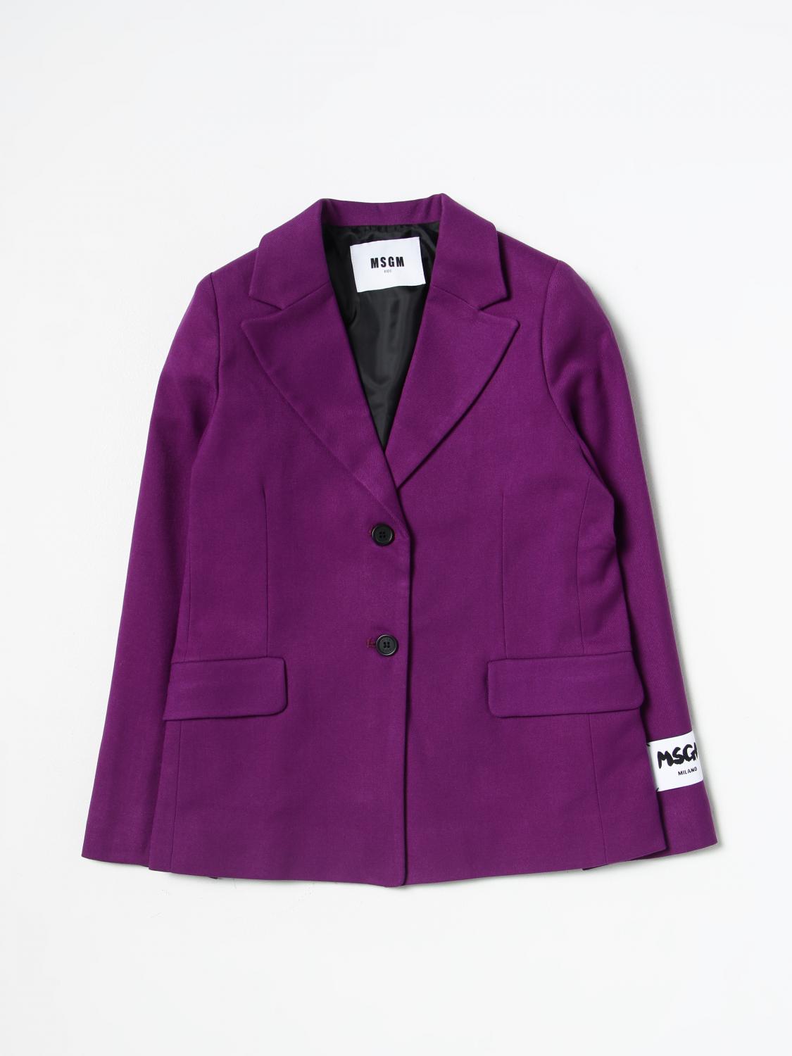 Msgm Kids Blazer MSGM KIDS Kids colour Violet