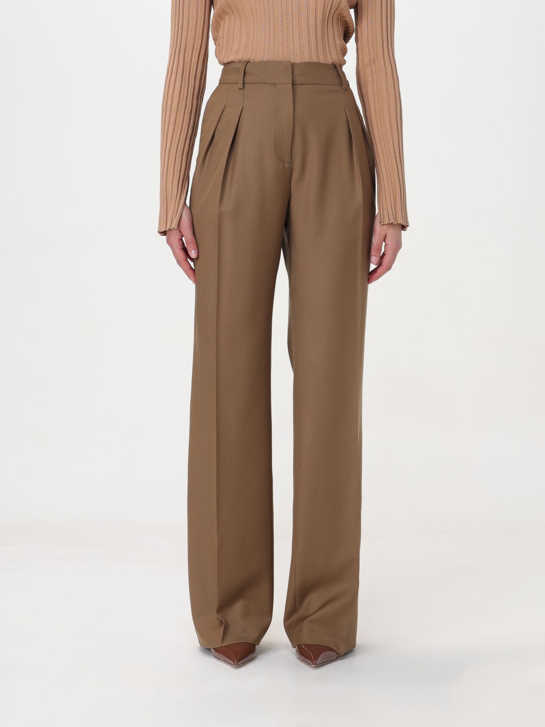 Lou Lou Studio Trousers LOU LOU STUDIO Woman colour Brown