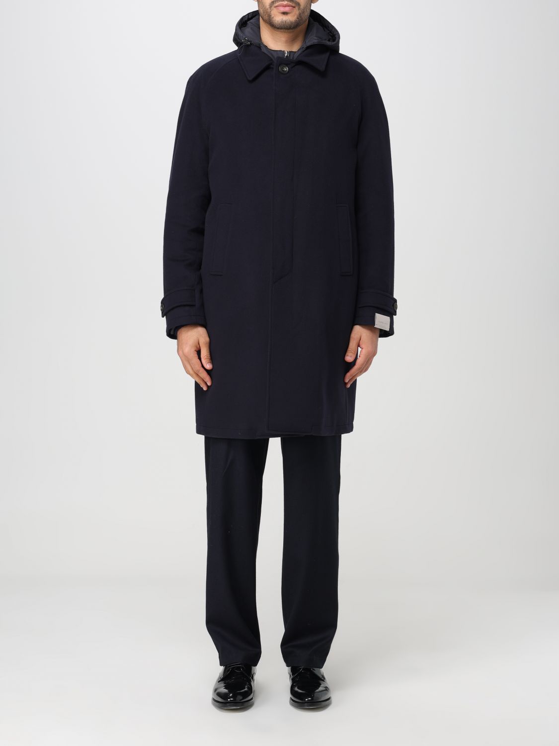 Corneliani Coat CORNELIANI Men colour Blue