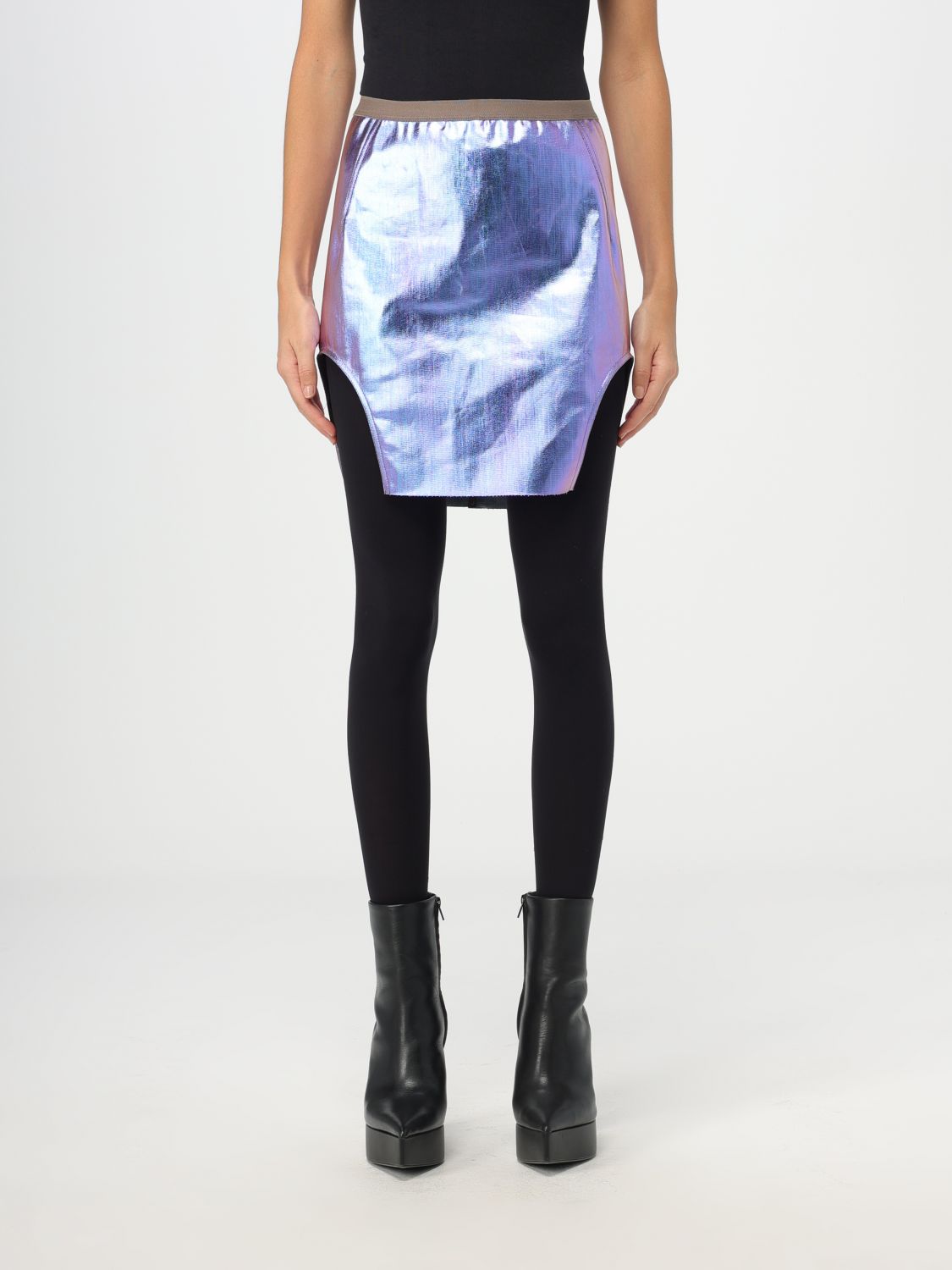 Rick Owens Skirt RICK OWENS Woman colour Gnawed Blue