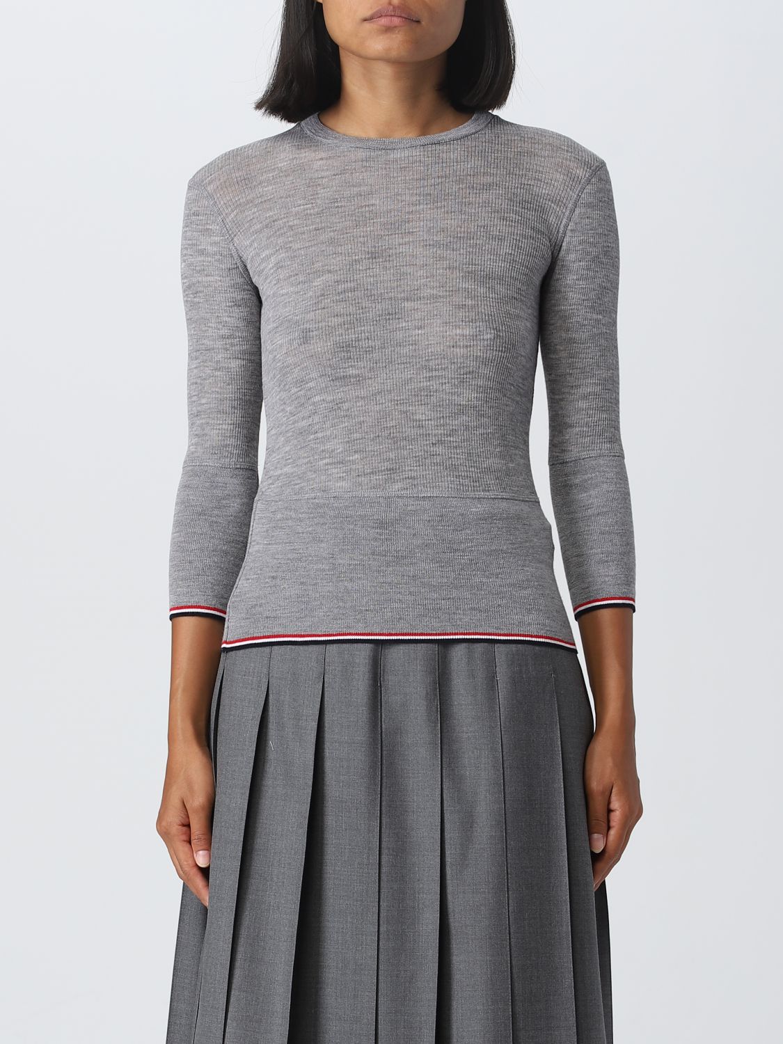 Thom Browne Jumper THOM BROWNE Woman colour Grey