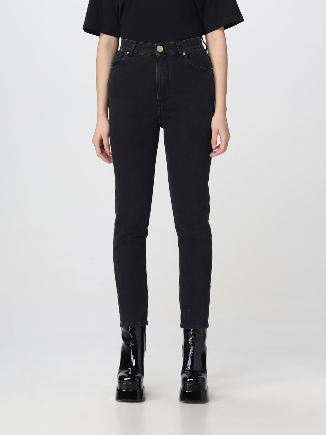 Balmain Jeans BALMAIN Woman colour Black