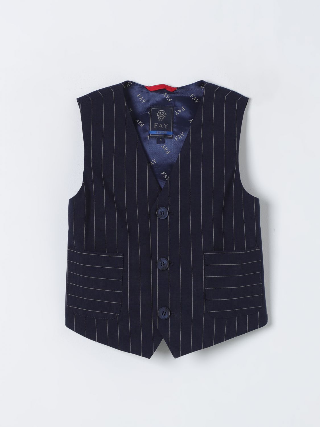 Fay Junior Waistcoat FAY JUNIOR Kids colour Blue