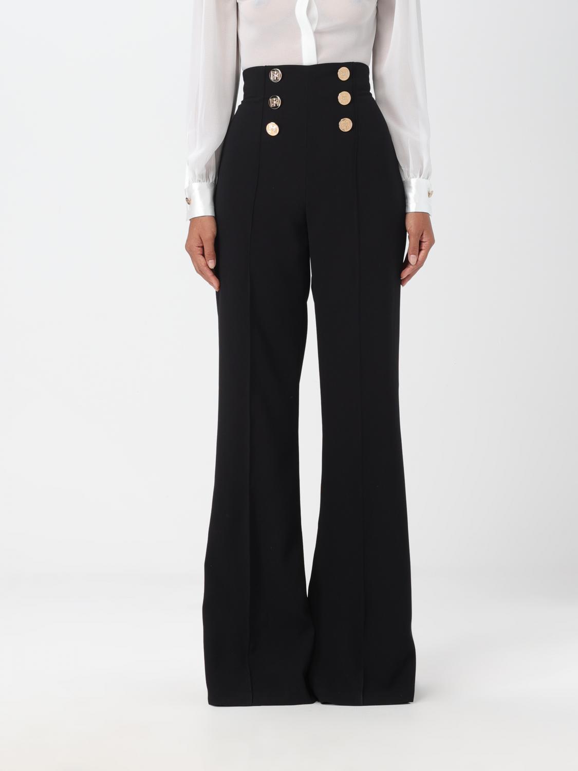 Elisabetta Franchi Trousers ELISABETTA FRANCHI Woman colour Black