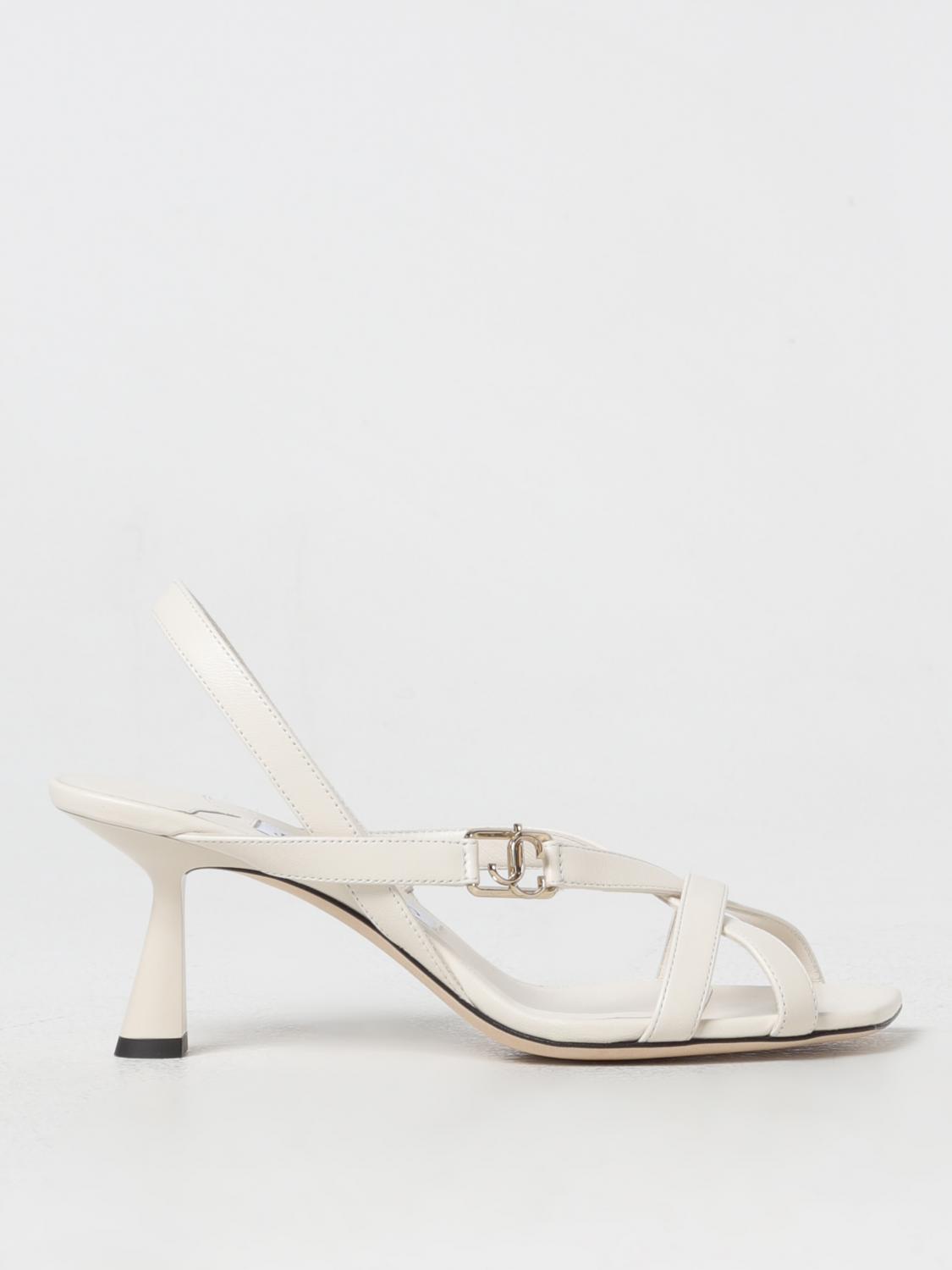 Jimmy Choo Heeled Sandals JIMMY CHOO Woman colour Milk