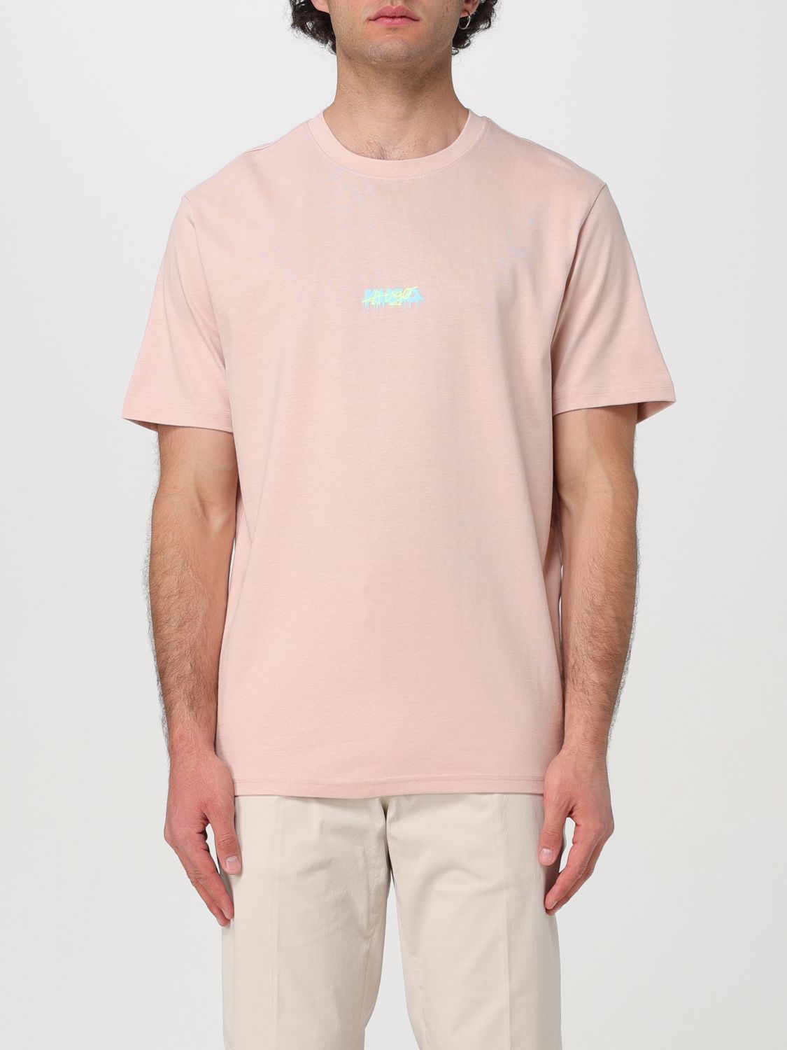 Hugo T-Shirt HUGO Men color Pink