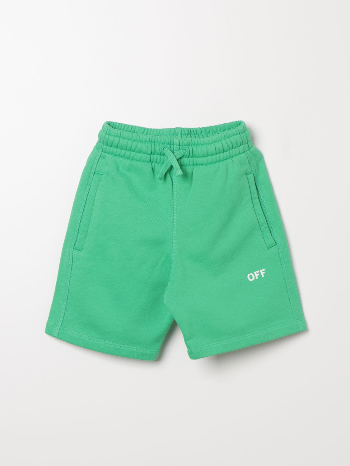 OFF-WHITE Shorts OFF-WHITE Kids colour Green