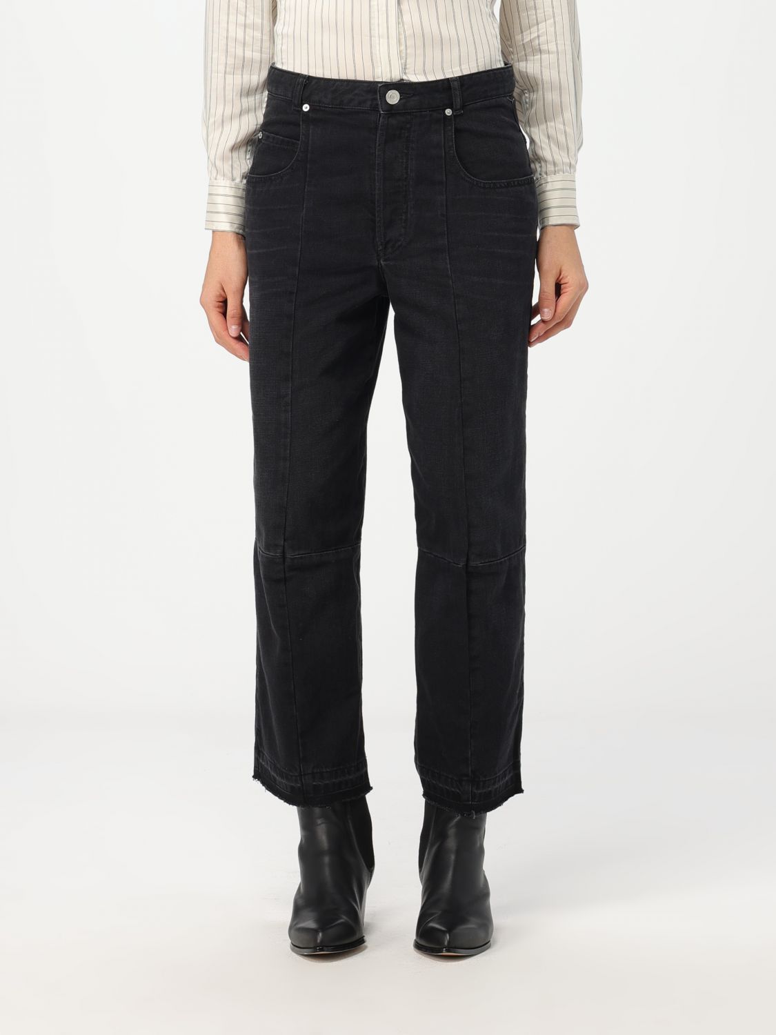 Isabel Marant Jeans ISABEL MARANT Woman colour Black