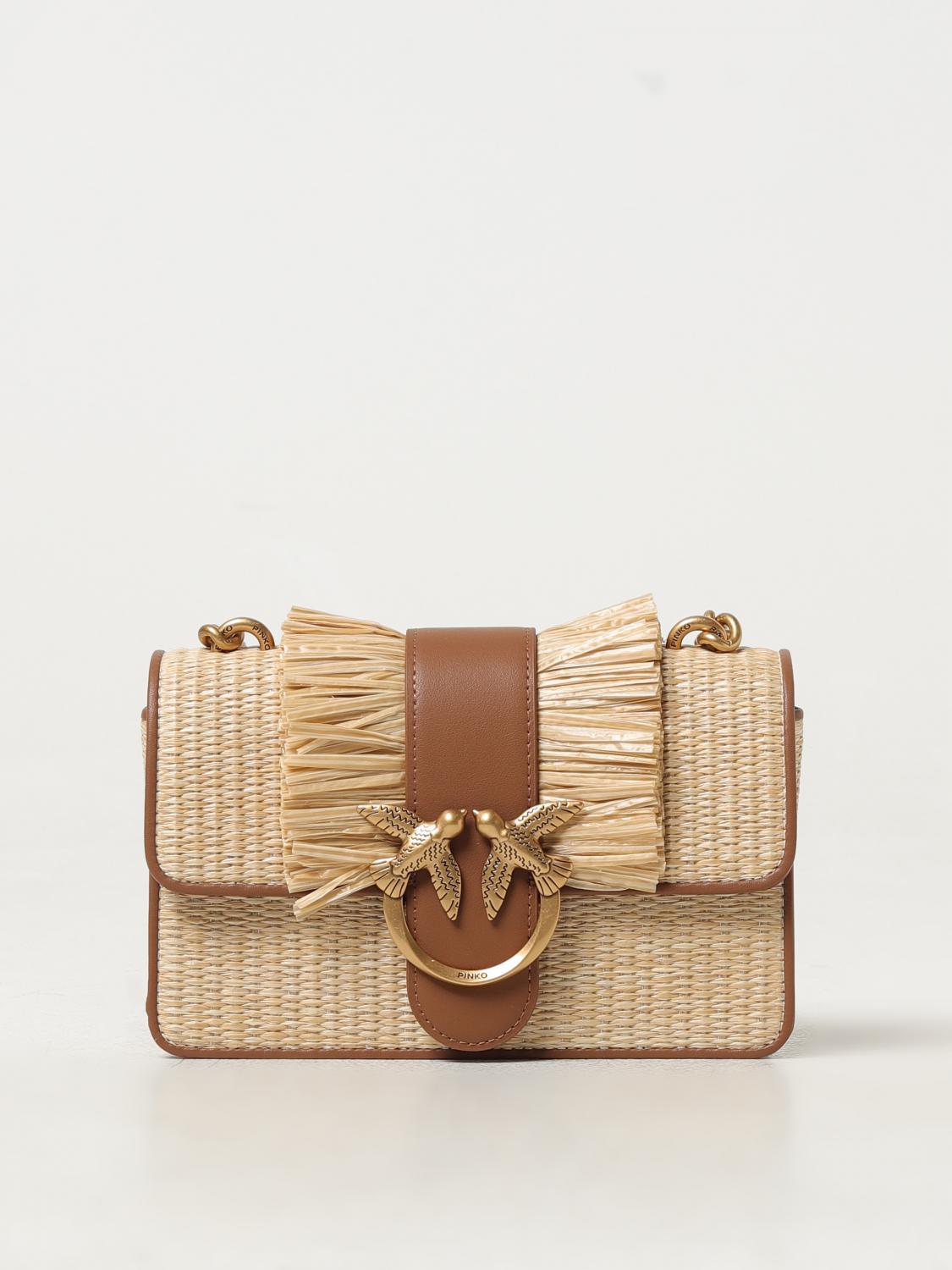 Pinko Crossbody Bags PINKO Woman color Beige