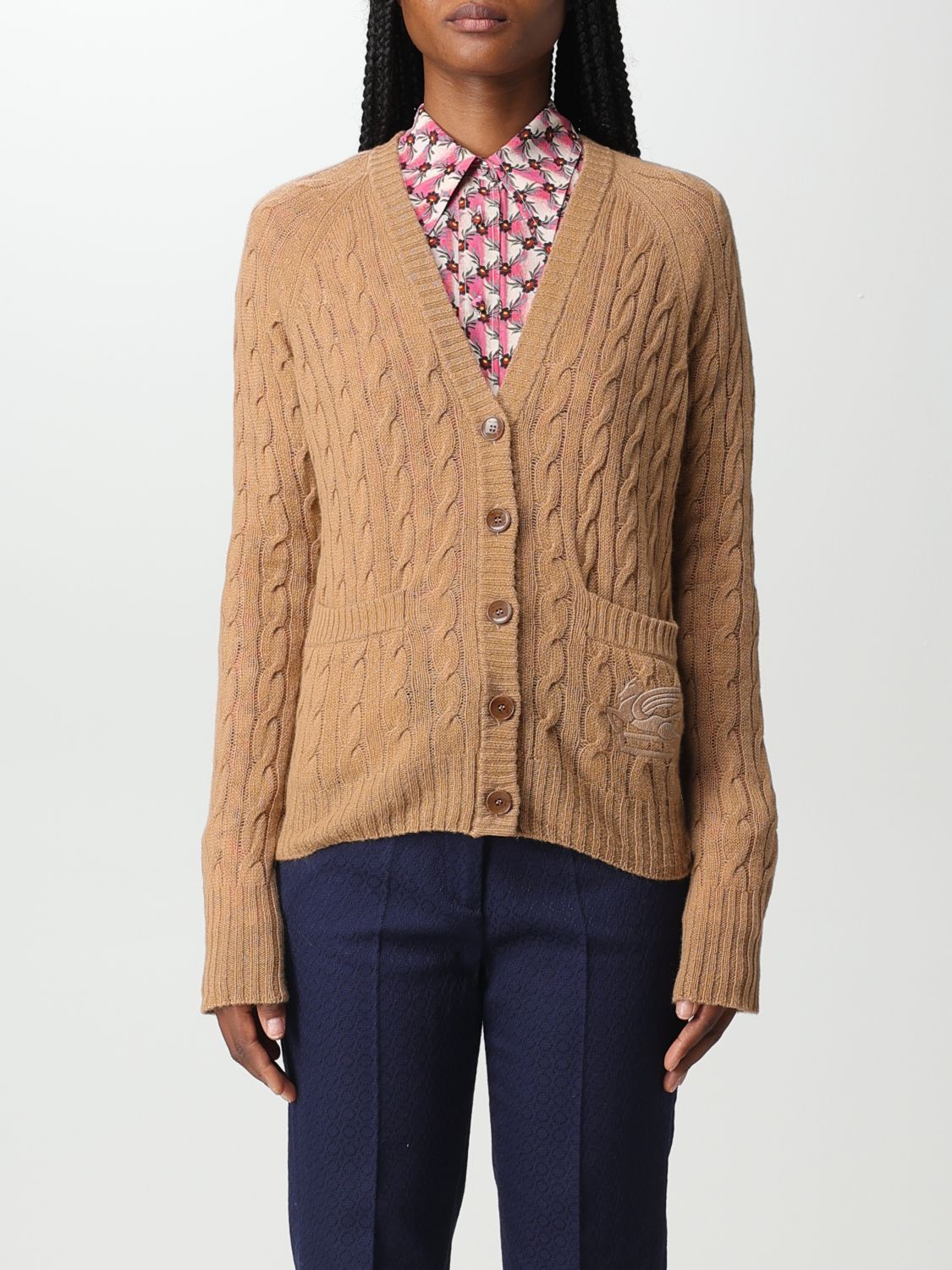 Etro Cardigan ETRO Woman colour Beige