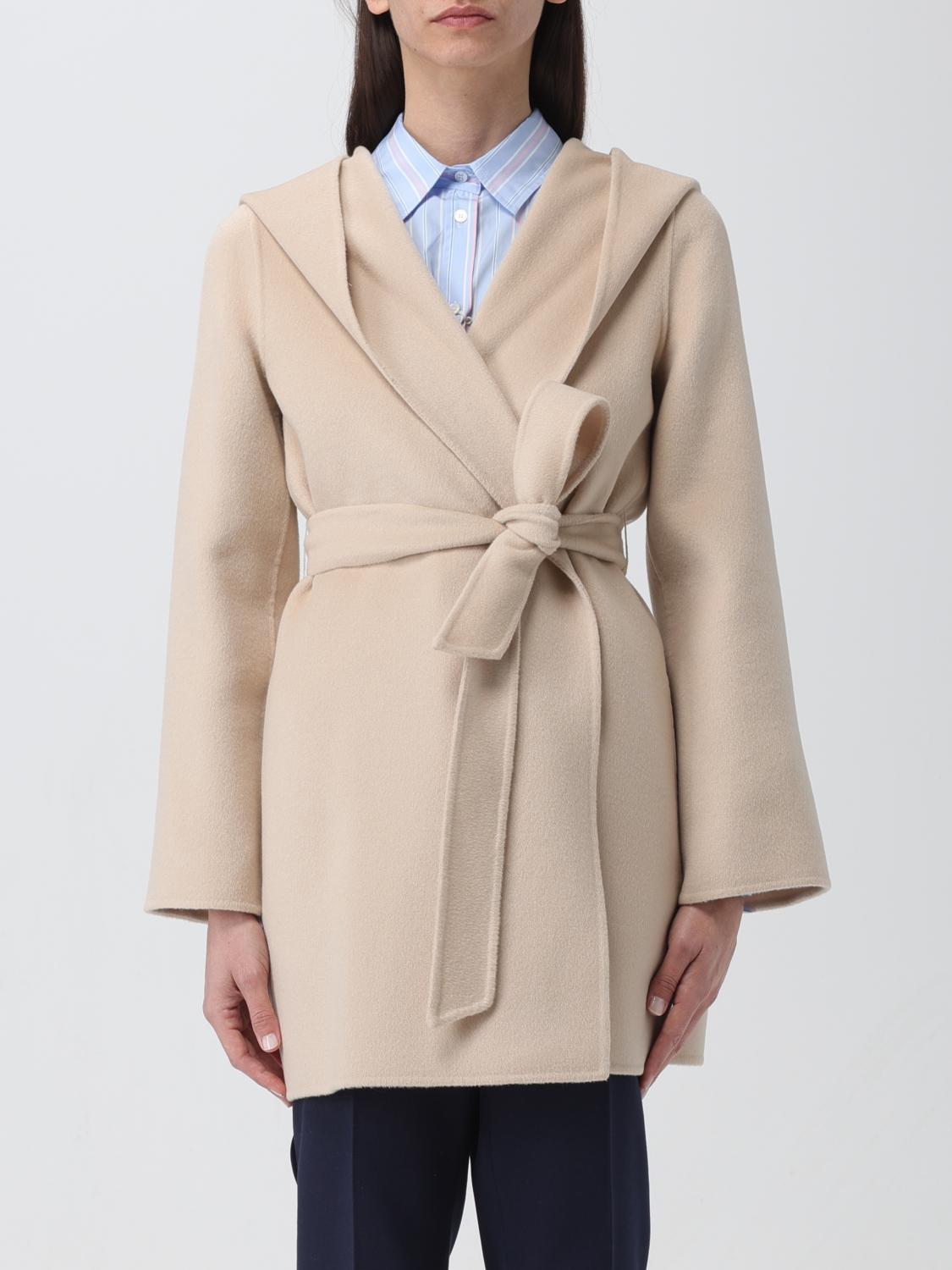 MAX MARA STUDIO Coat MAX MARA STUDIO Woman colour Sand