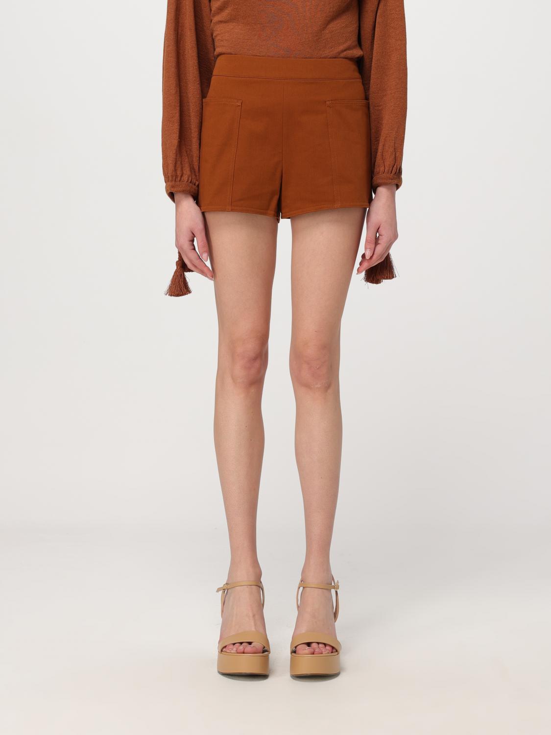 Max Mara Short MAX MARA Woman colour Brown