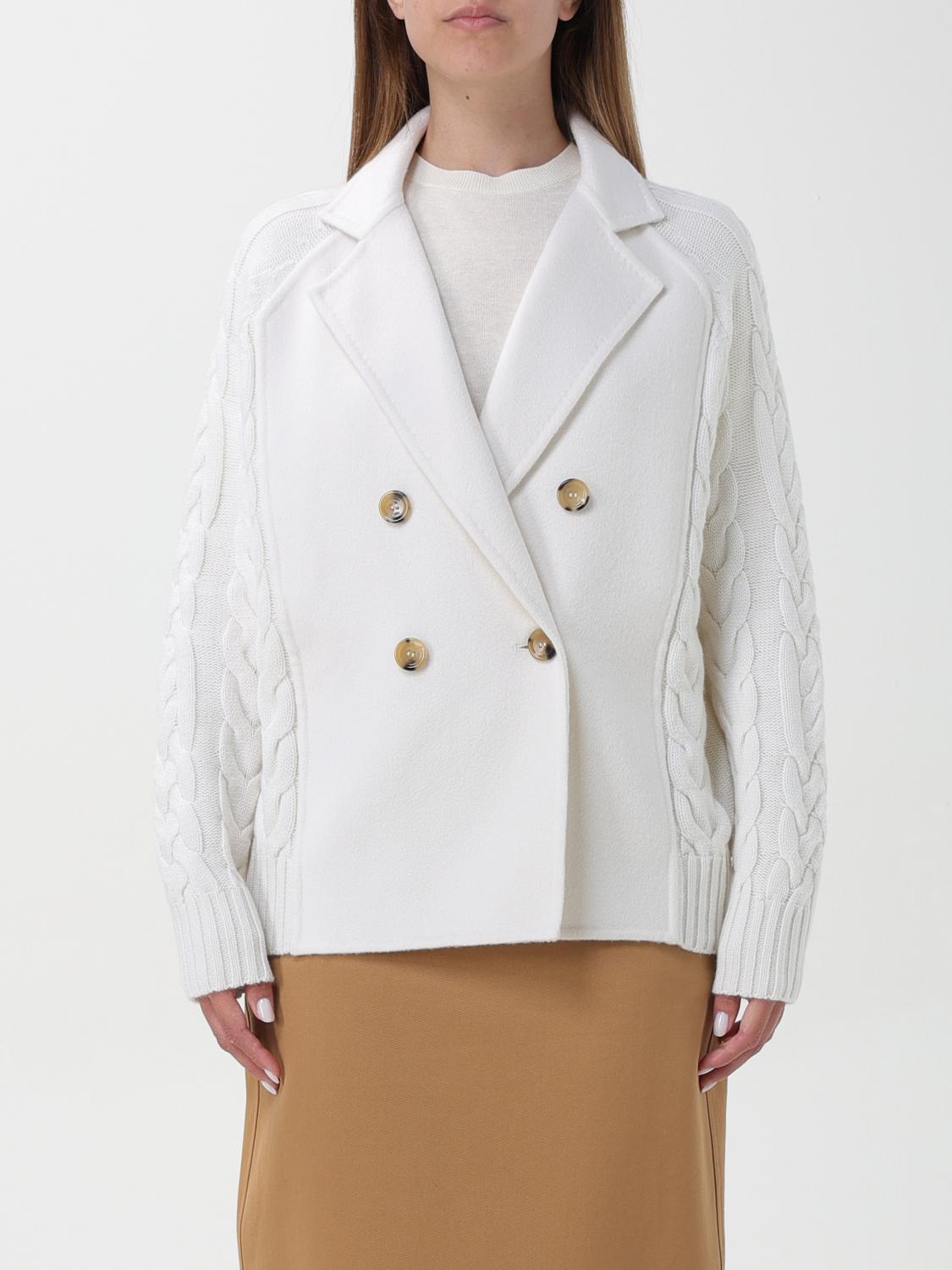 Max Mara Jacket MAX MARA Woman color Yellow Cream