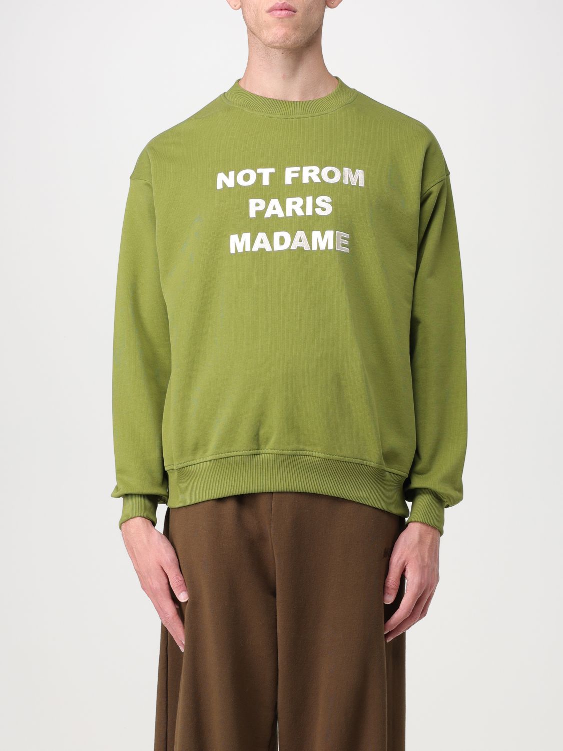 Drôle de Monsieur Sweatshirt DROLE DE MONSIEUR Men colour Green