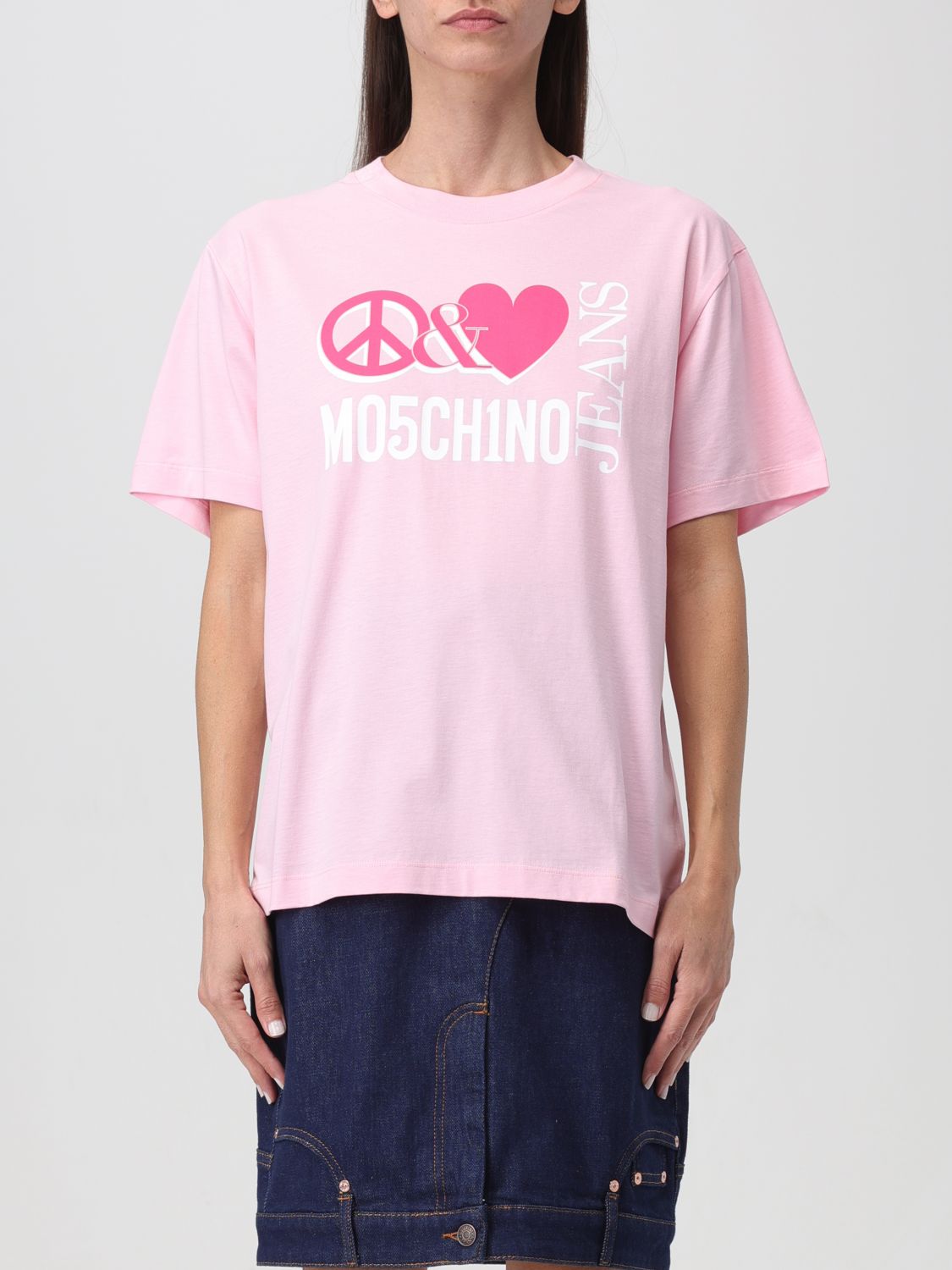 Moschino Jeans T-Shirt MOSCHINO JEANS Woman colour Pink