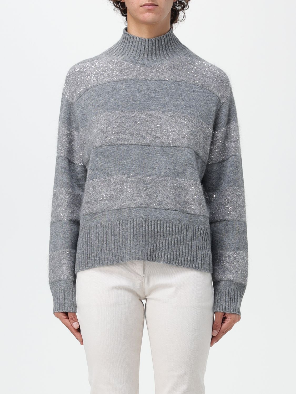 Brunello Cucinelli Jumper BRUNELLO CUCINELLI Woman colour Grey