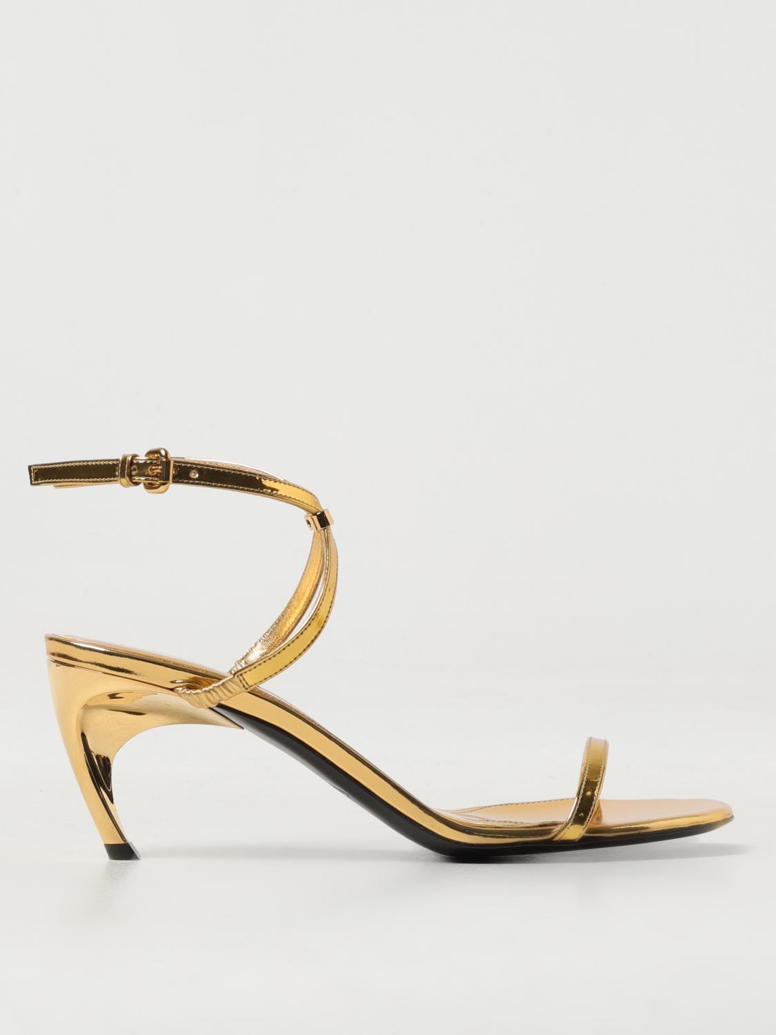 Alexander McQueen Heeled Sandals ALEXANDER MCQUEEN Woman colour Gold