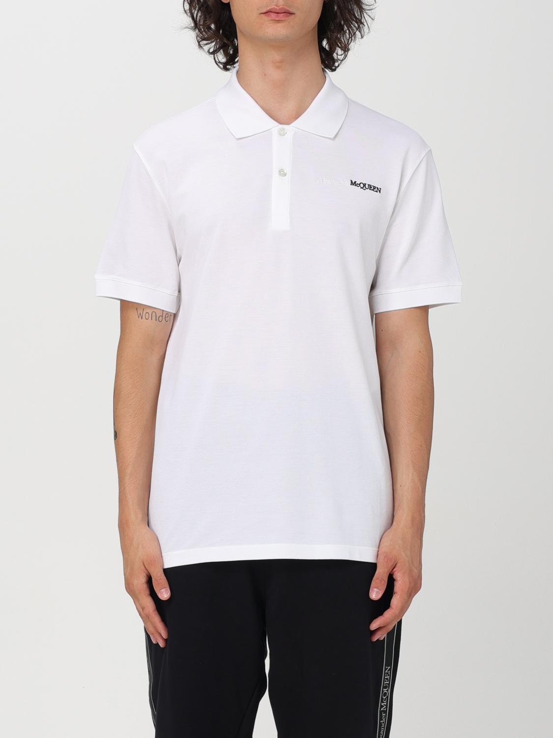 Alexander McQueen Polo Shirt ALEXANDER MCQUEEN Men color White