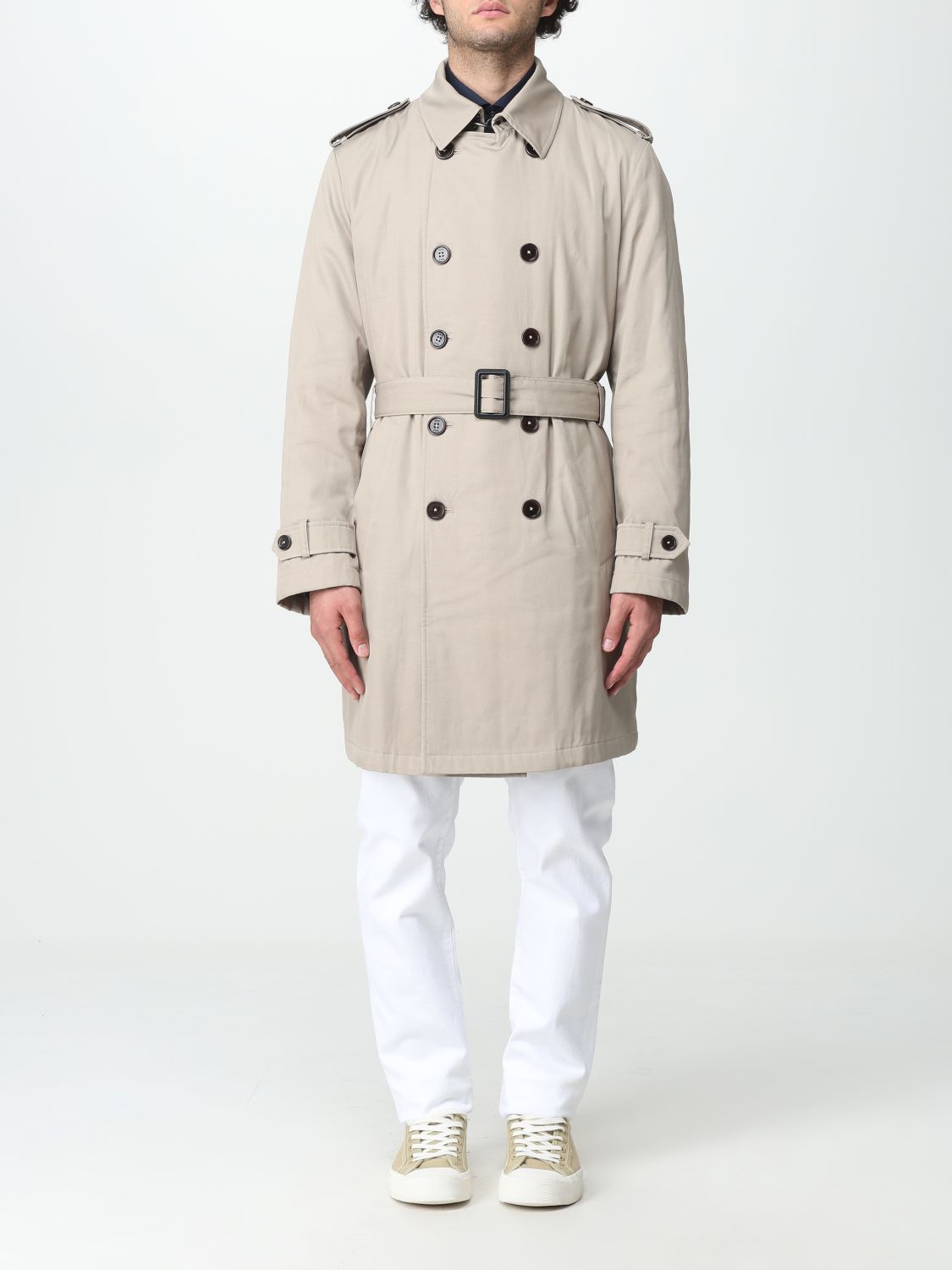 Fay Trench Coat FAY Men colour Beige