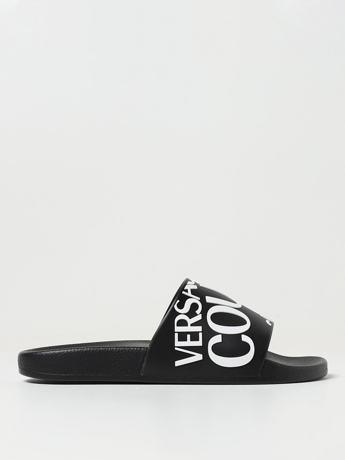 Versace Jeans Couture Flat Sandals VERSACE JEANS COUTURE Woman colour Black