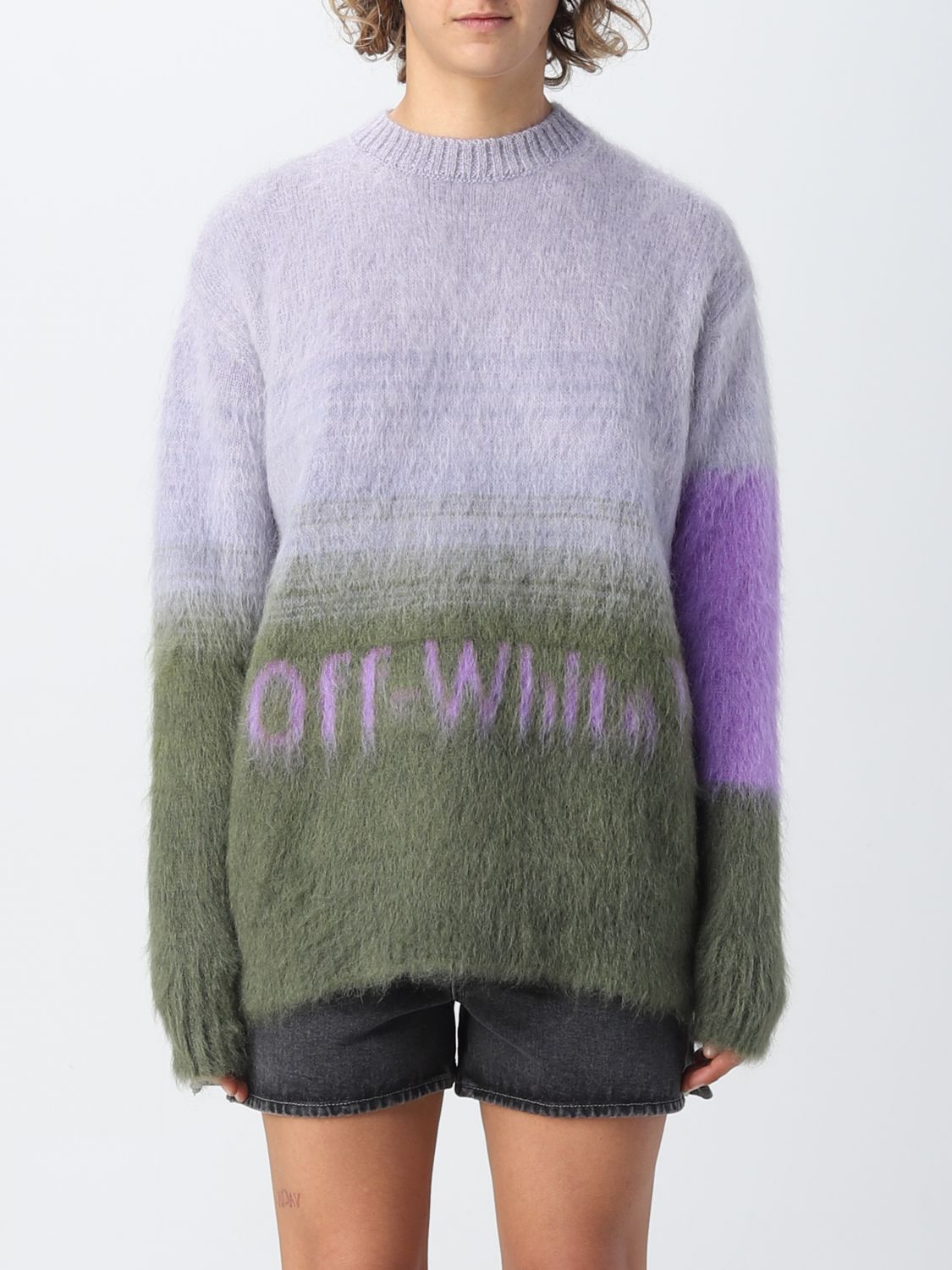 OFF-WHITE Jumper OFF-WHITE Woman colour Green