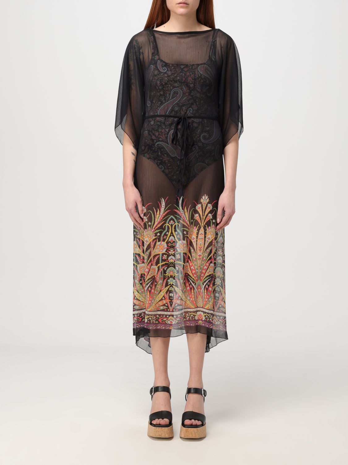 Etro Wrap-Skirt ETRO Woman colour Black