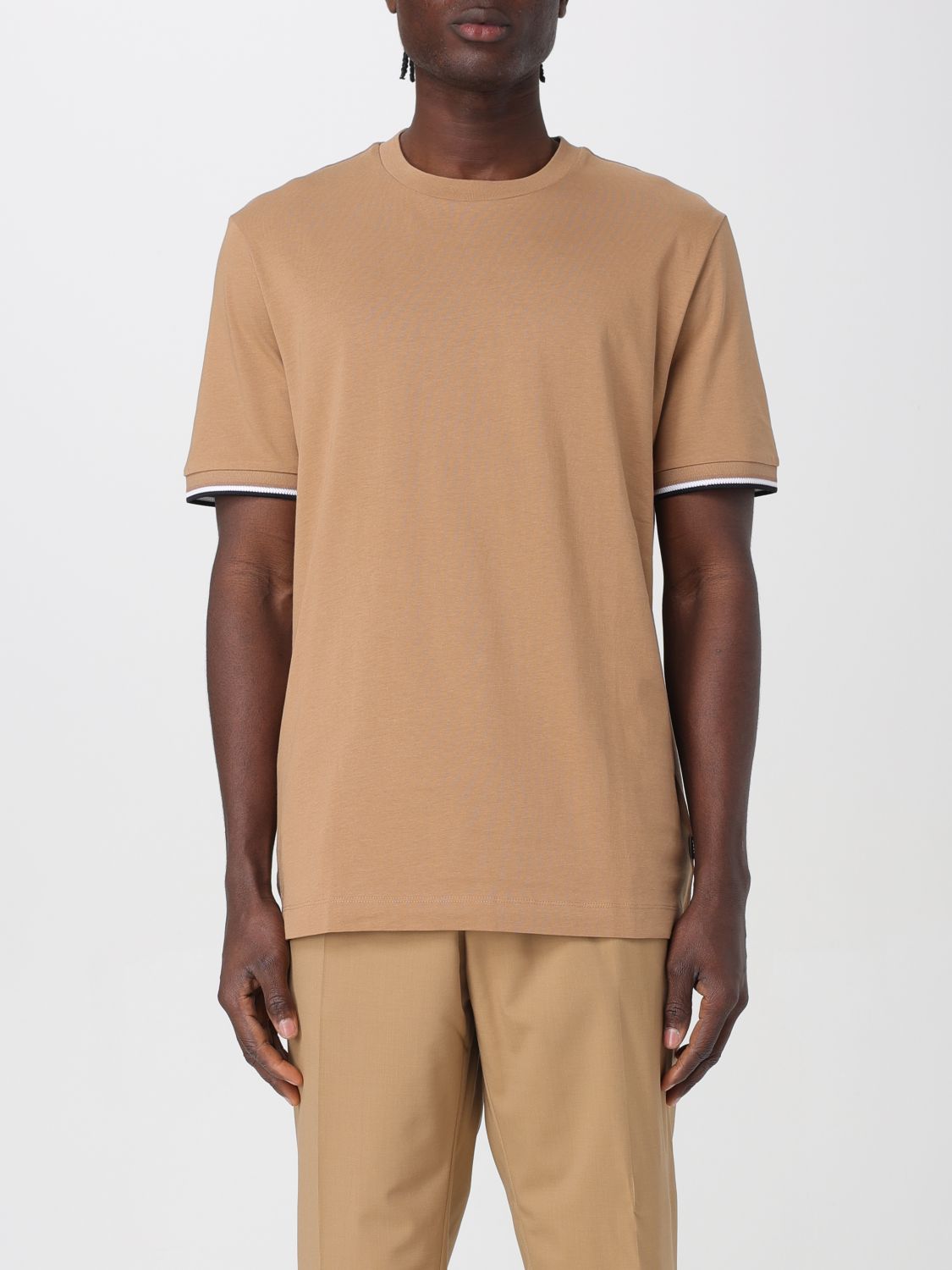 BOSS T-Shirt BOSS Men colour Camel