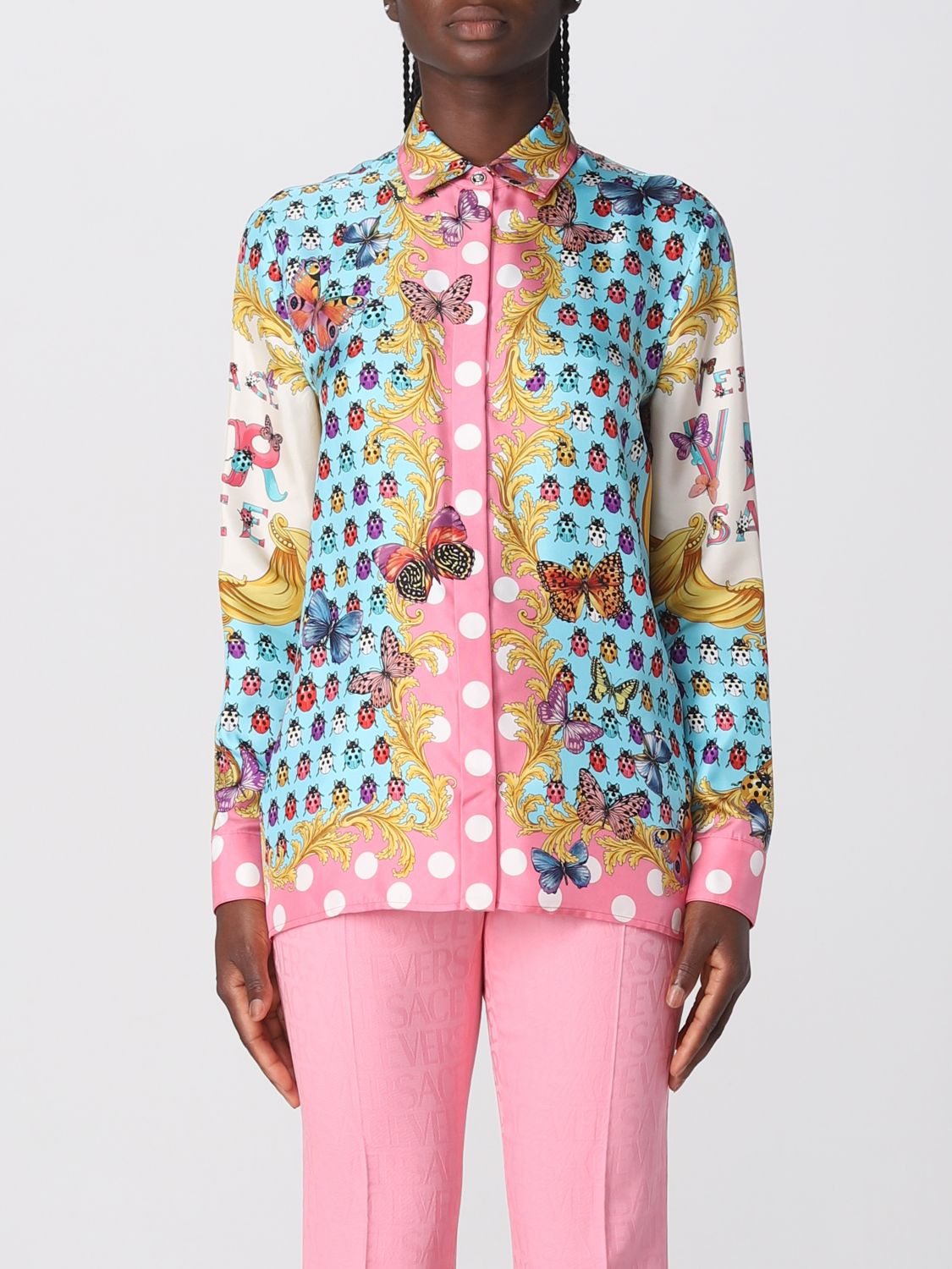 Versace Shirt VERSACE Woman colour Pink