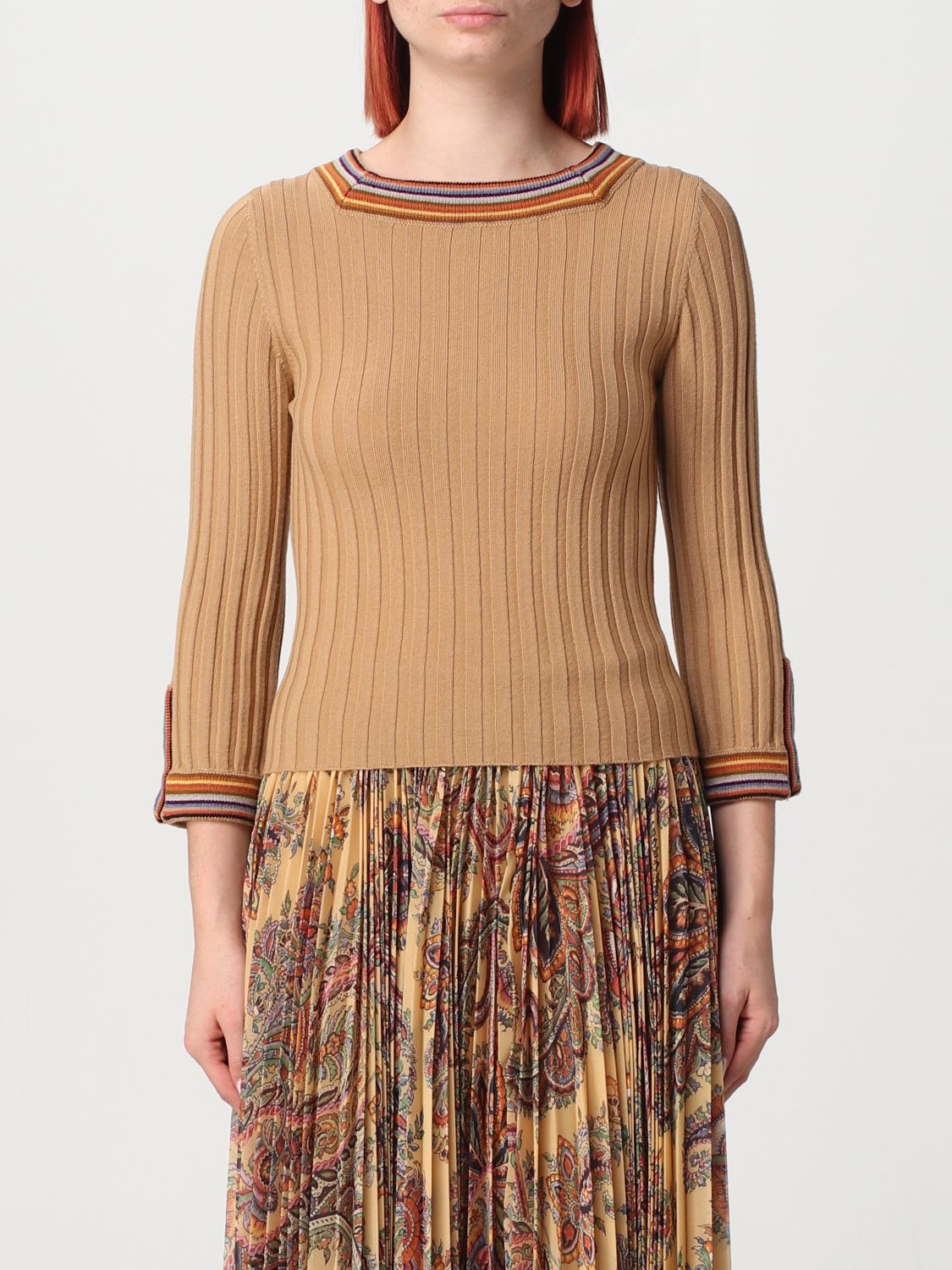 Etro Jumper ETRO Woman colour Camel