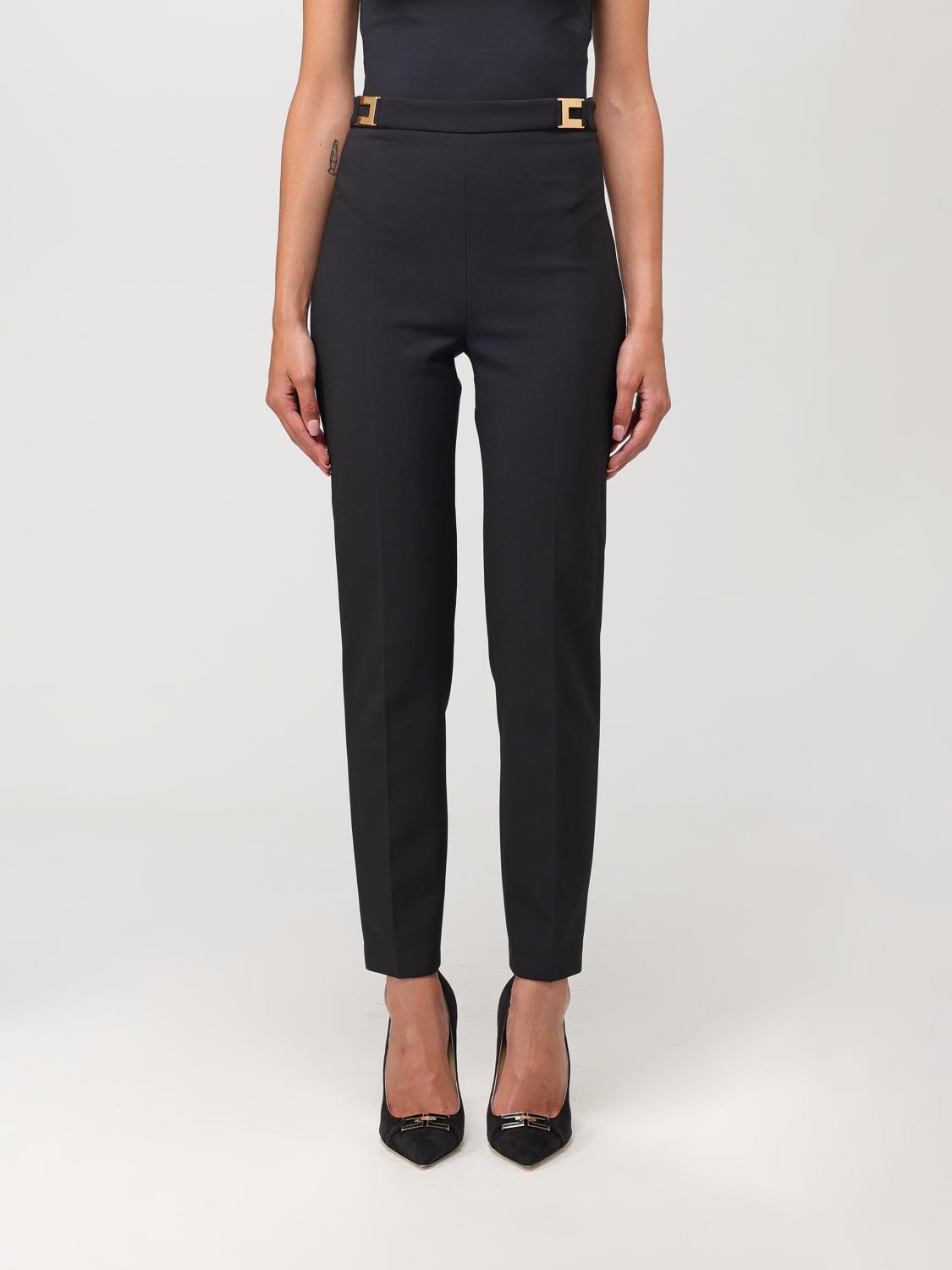 Elisabetta Franchi Trousers ELISABETTA FRANCHI Woman colour Black