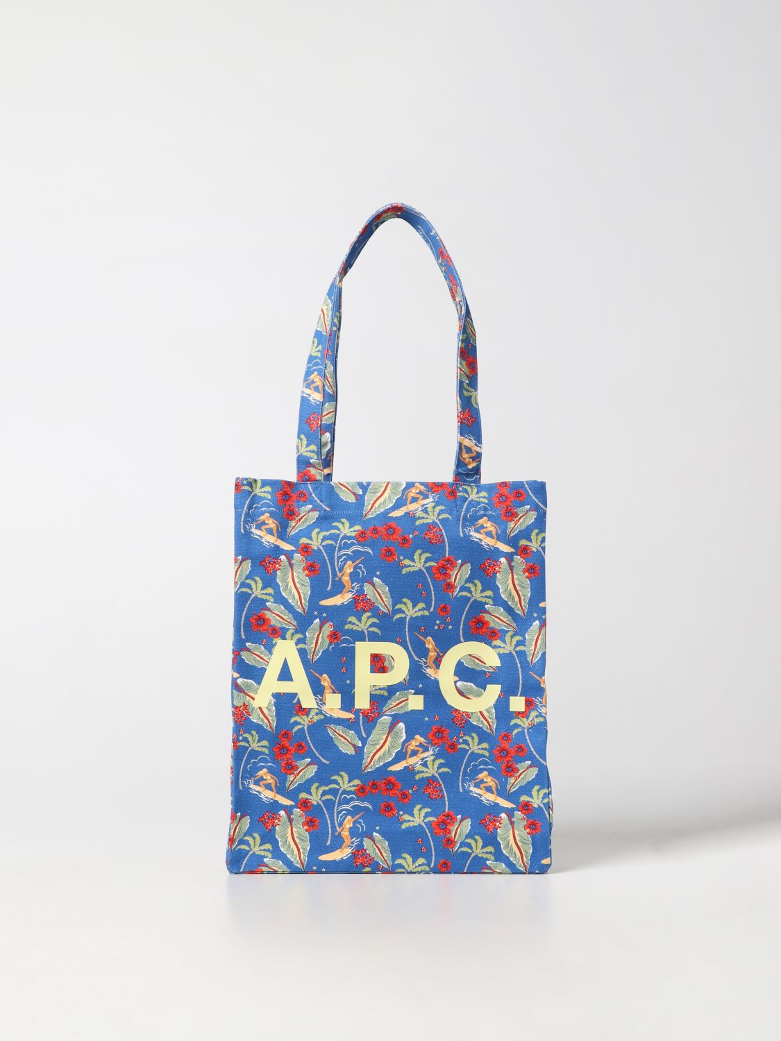 A.P.C. Tote Bags A.P.C. Woman colour Blue