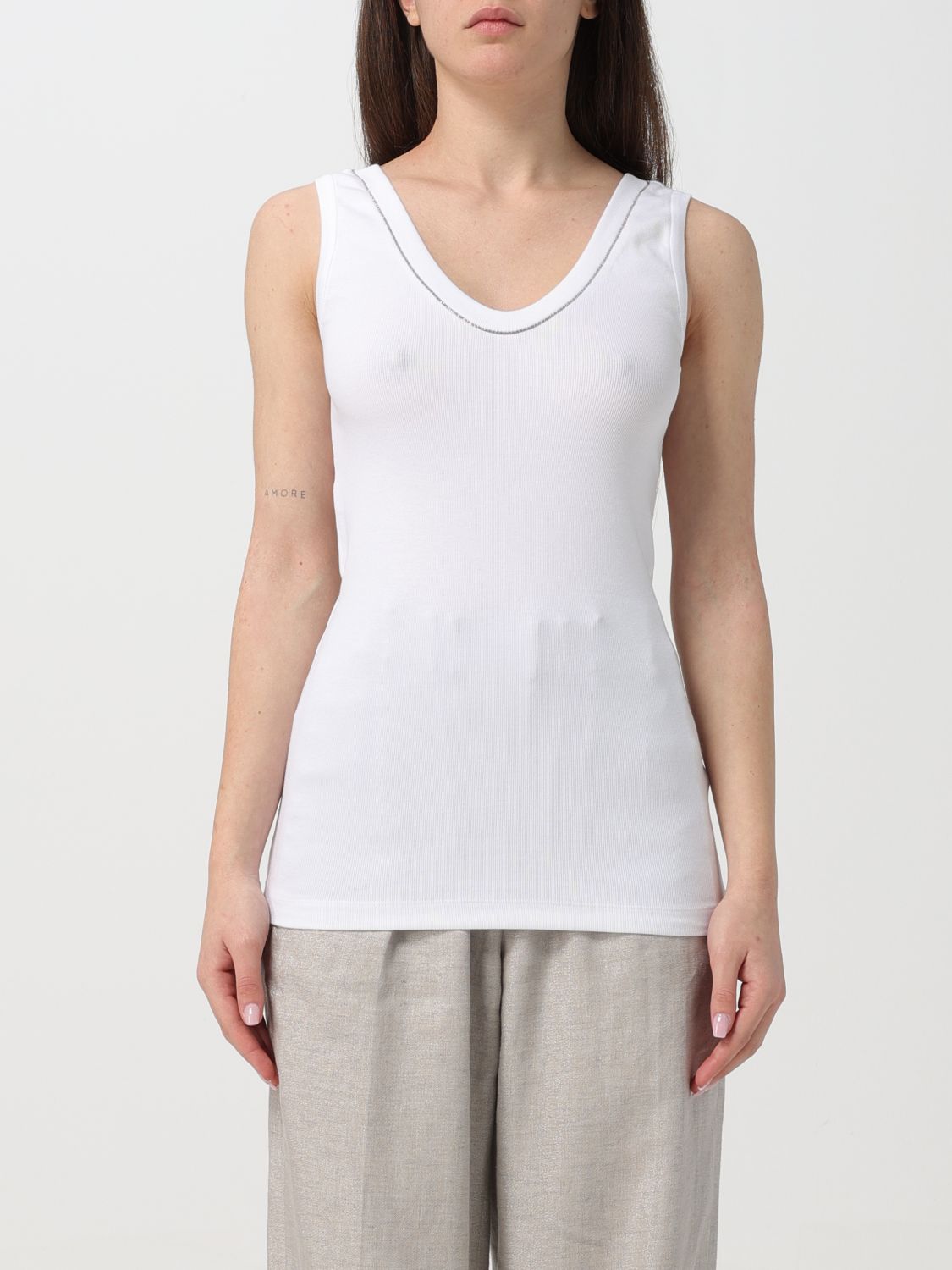 Brunello Cucinelli Top BRUNELLO CUCINELLI Woman colour White