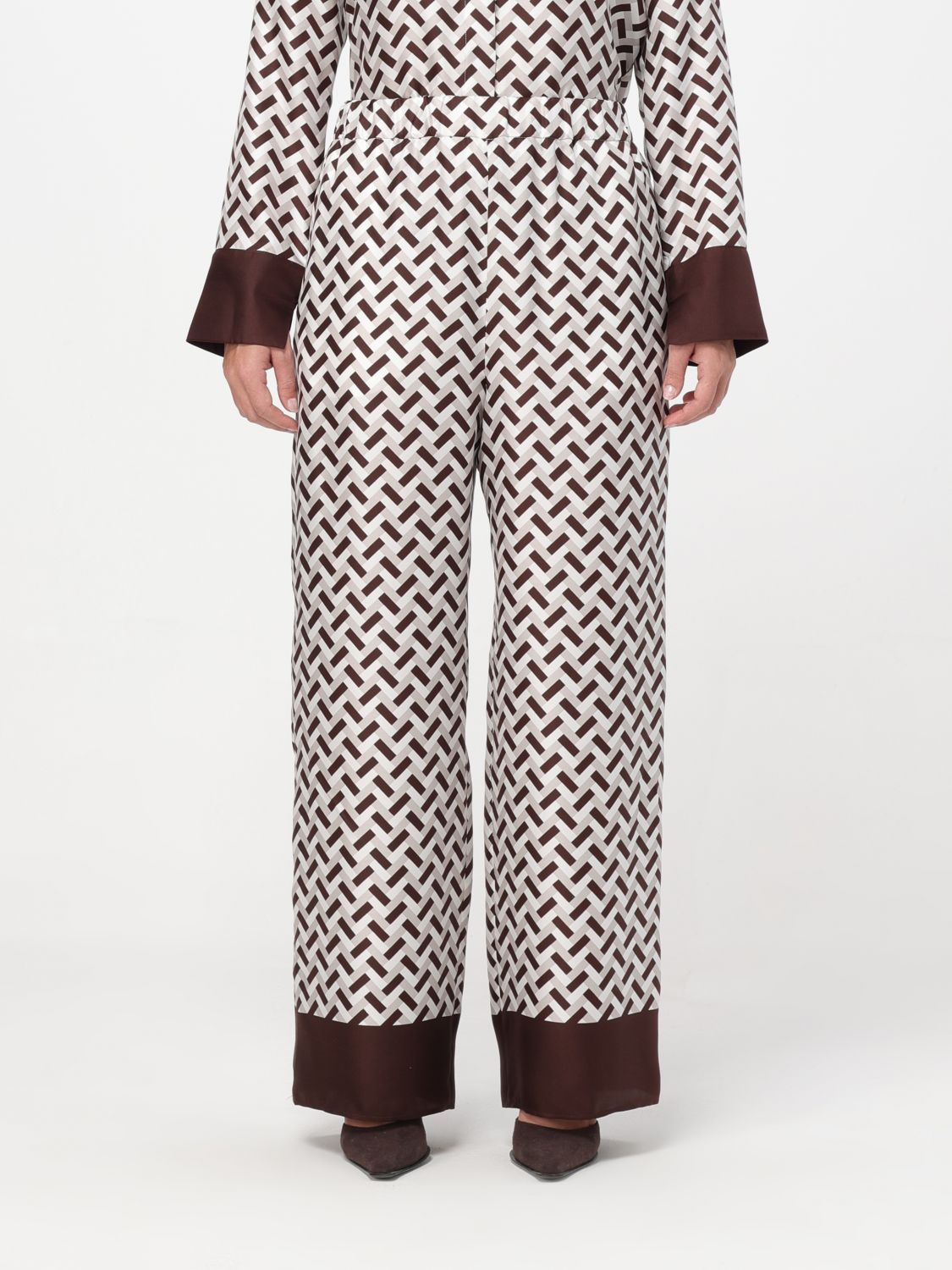 Max Mara Leisure Trousers MAX MARA LEISURE Woman colour Brown