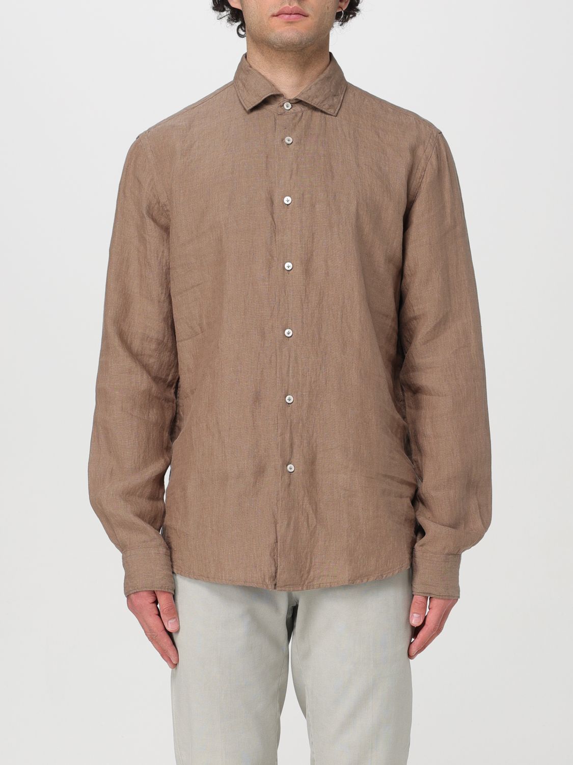 Brian Dales Shirt BRIAN DALES Men color Brown