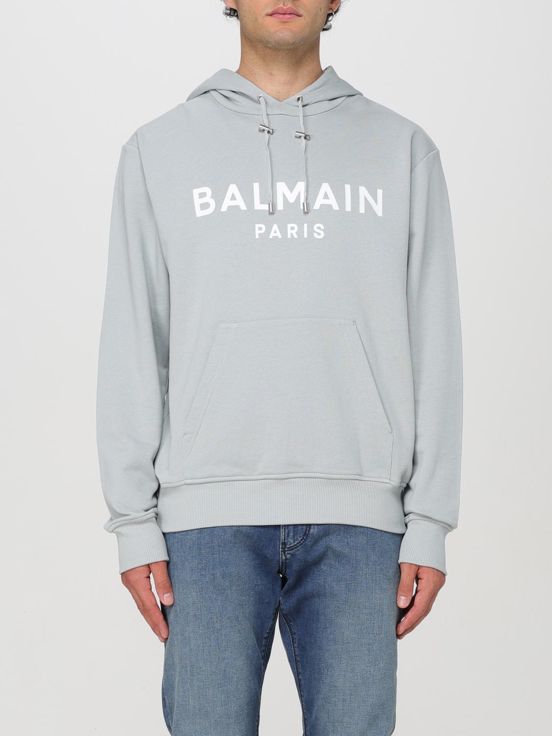 Balmain Sweatshirt BALMAIN Men color Grey