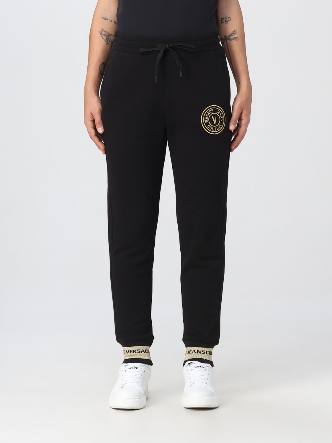 Versace Jeans Couture Trousers VERSACE JEANS COUTURE Woman colour Black 1